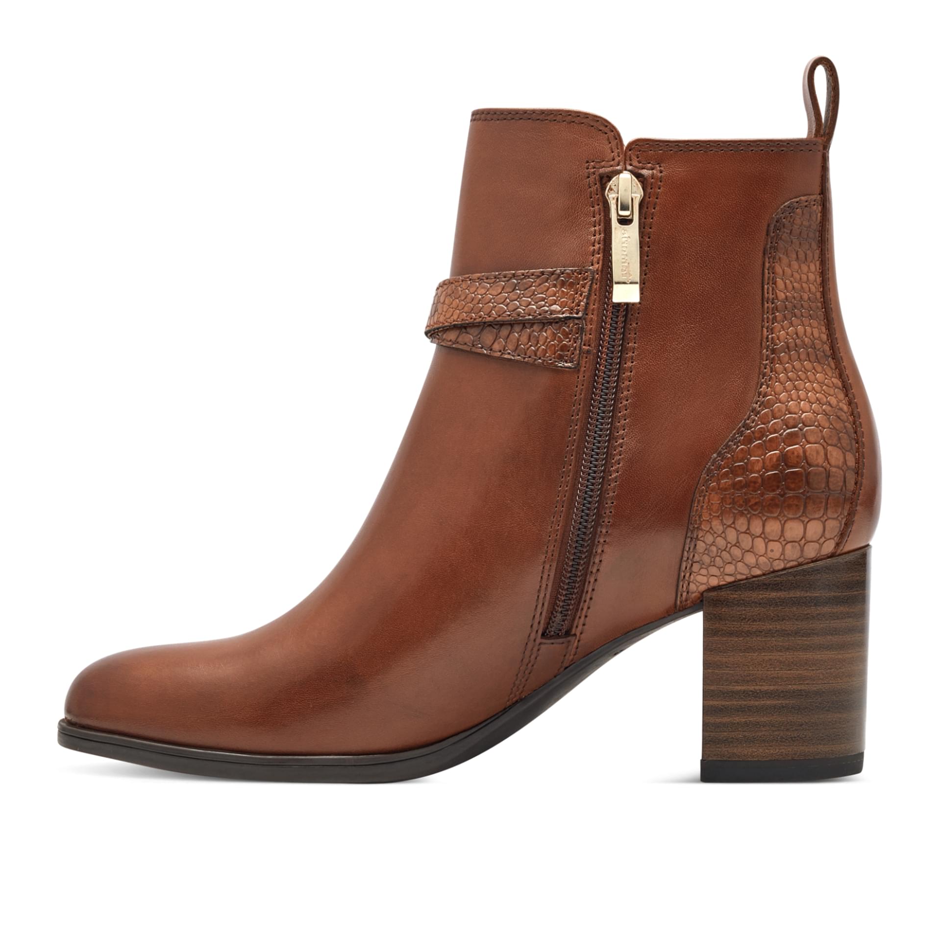 Tamaris Julini Bottines 1-25378-43 in Cognac