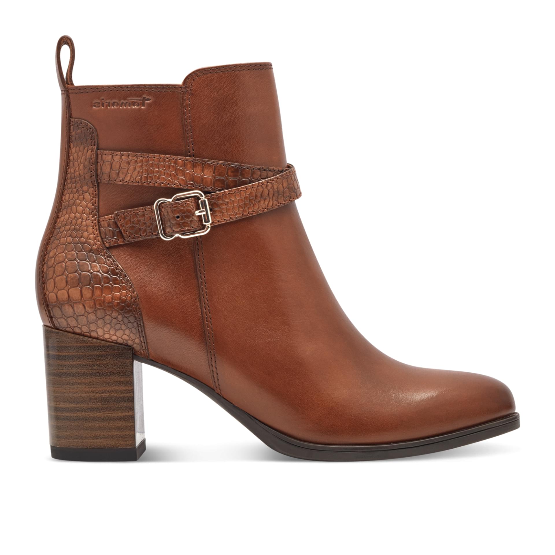 Tamaris Julini Bottines 1-25378-43 in Cognac