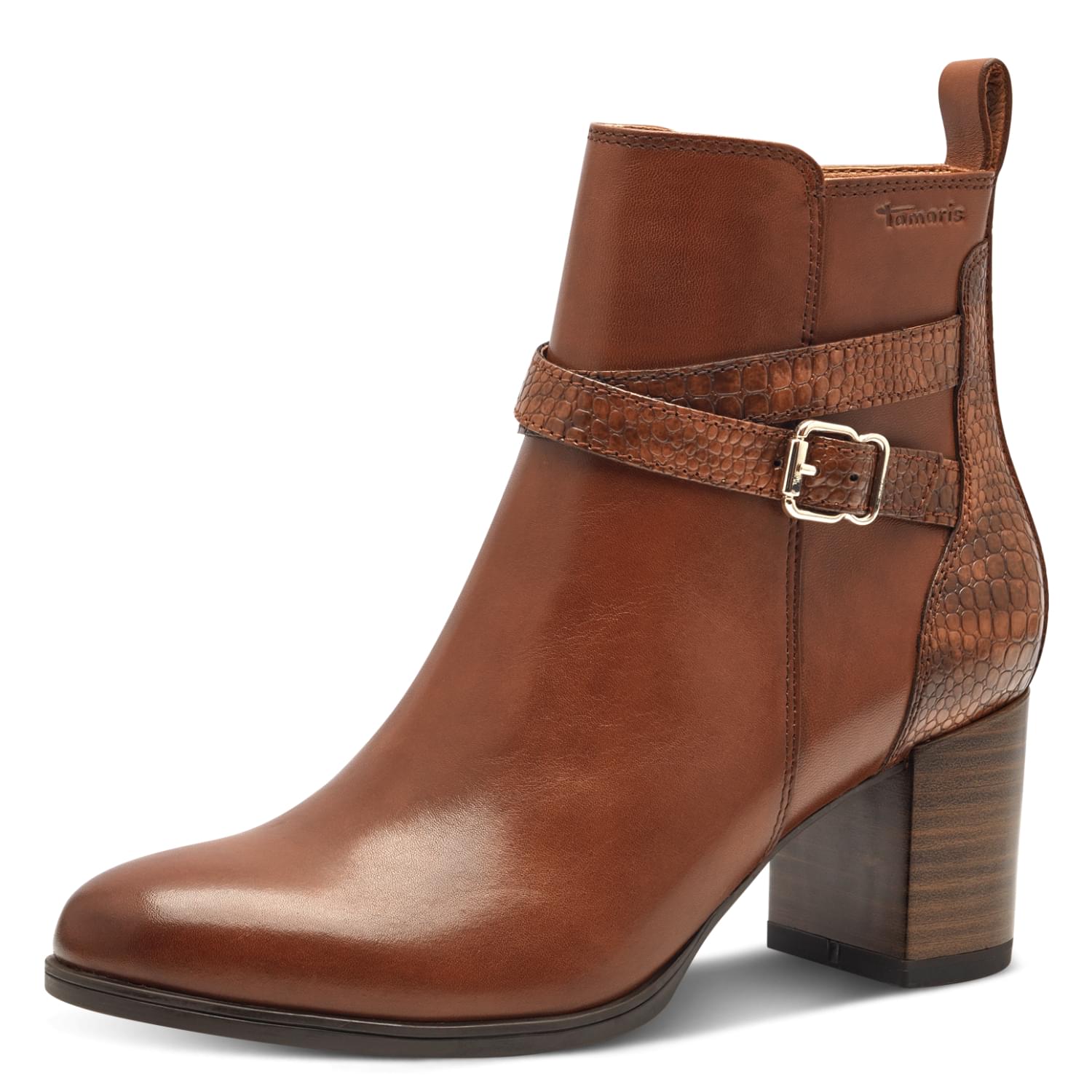 Tamaris Julini Bottines 1-25378-43 in Cognac