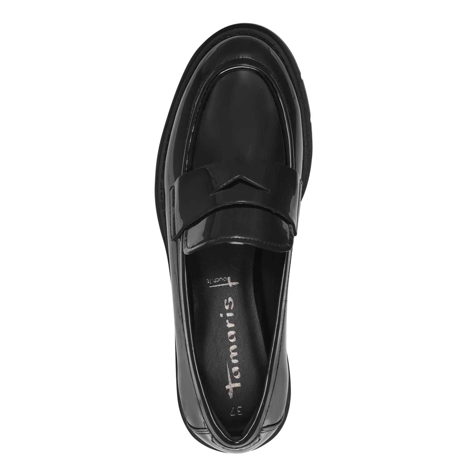 Tamaris Jutta Slippers 1-24313-42 in Black Patent