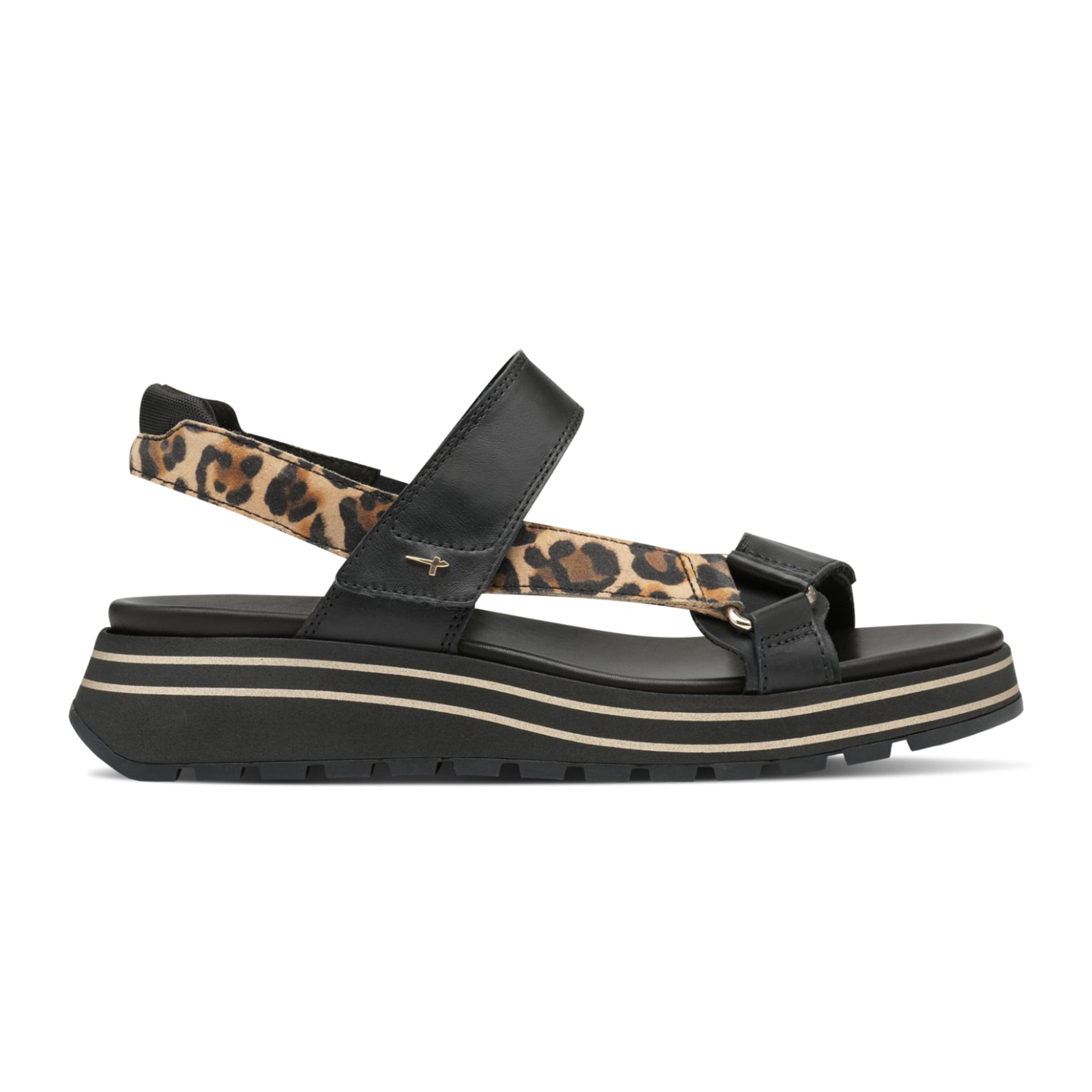 Tamaris Karlie Sandals 1-28267-44 in Black/Leopard