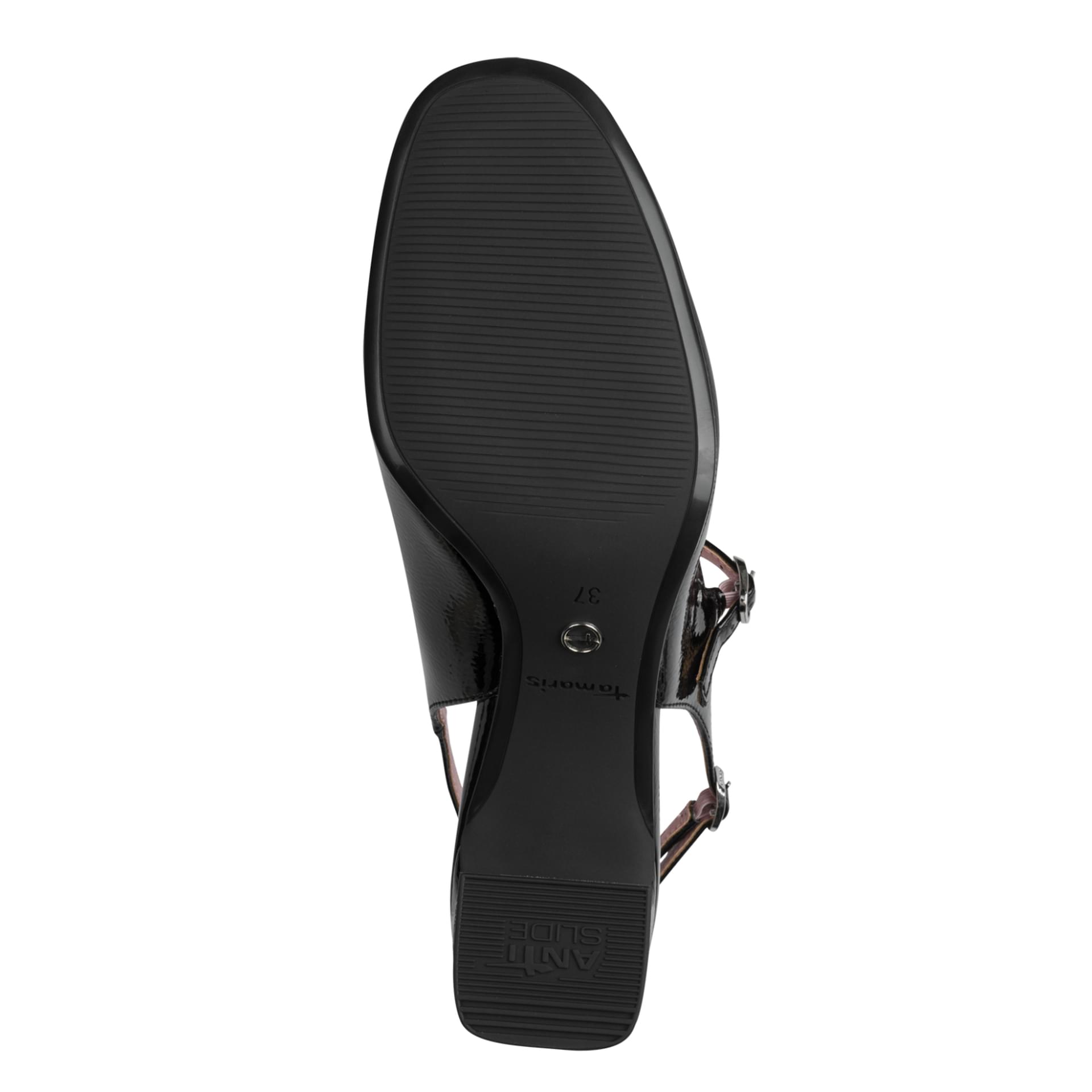Tamaris Laura Heels 1-29601-46 in Black Patent