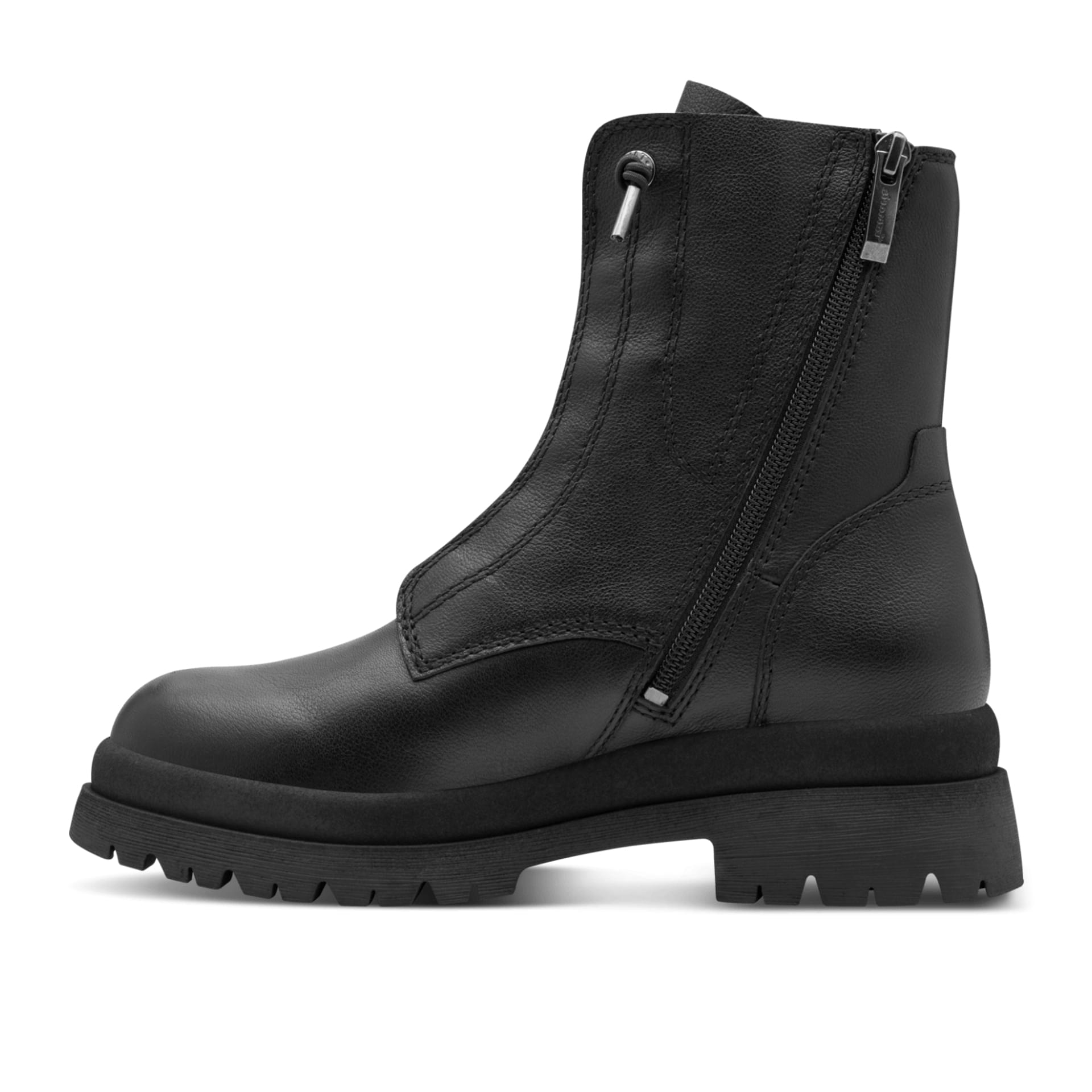 Tamaris Laurianna Enkellaarsjes 1-25253-45 in Black Leather