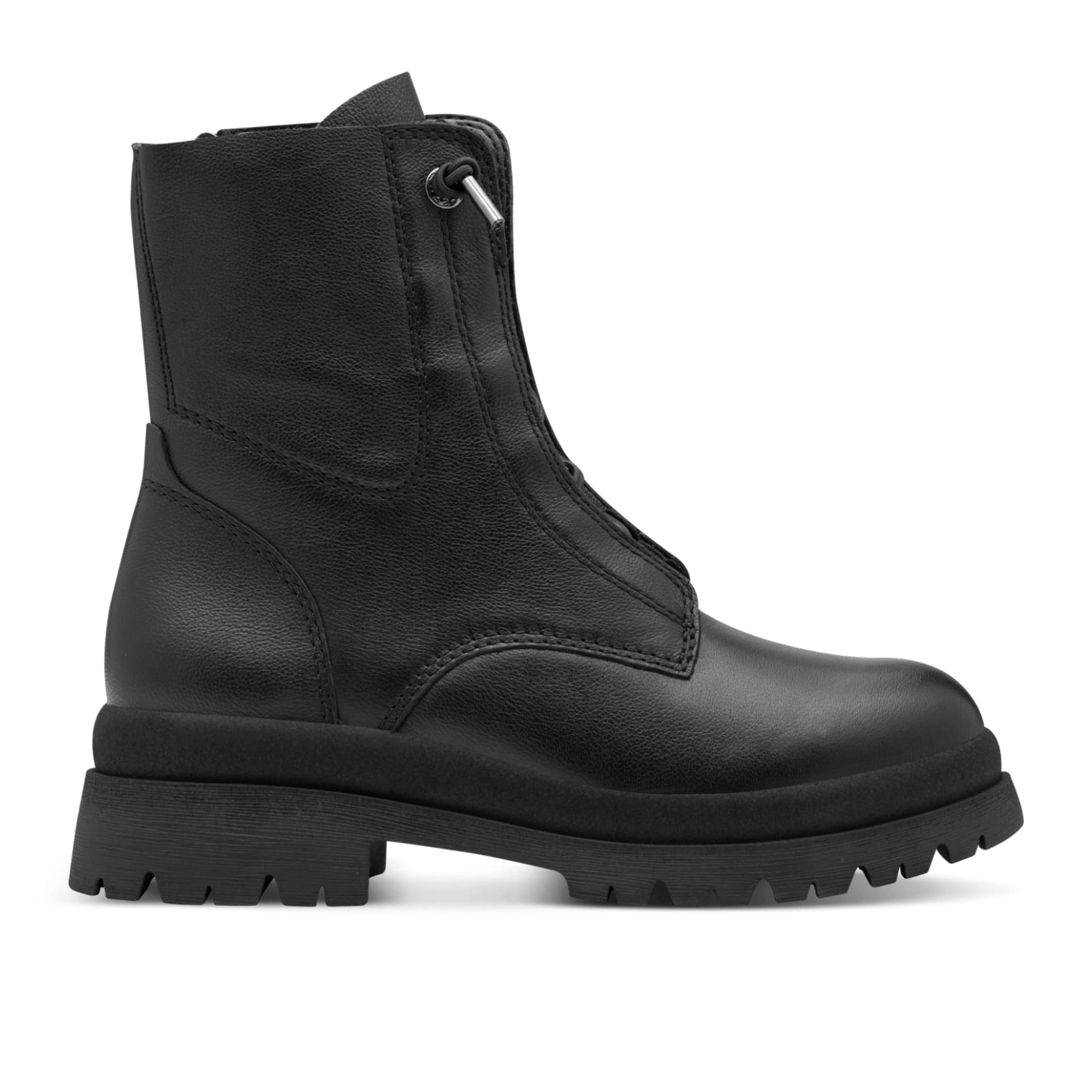 Tamaris Laurianna Enkellaarsjes 1-25253-45 in Black Leather