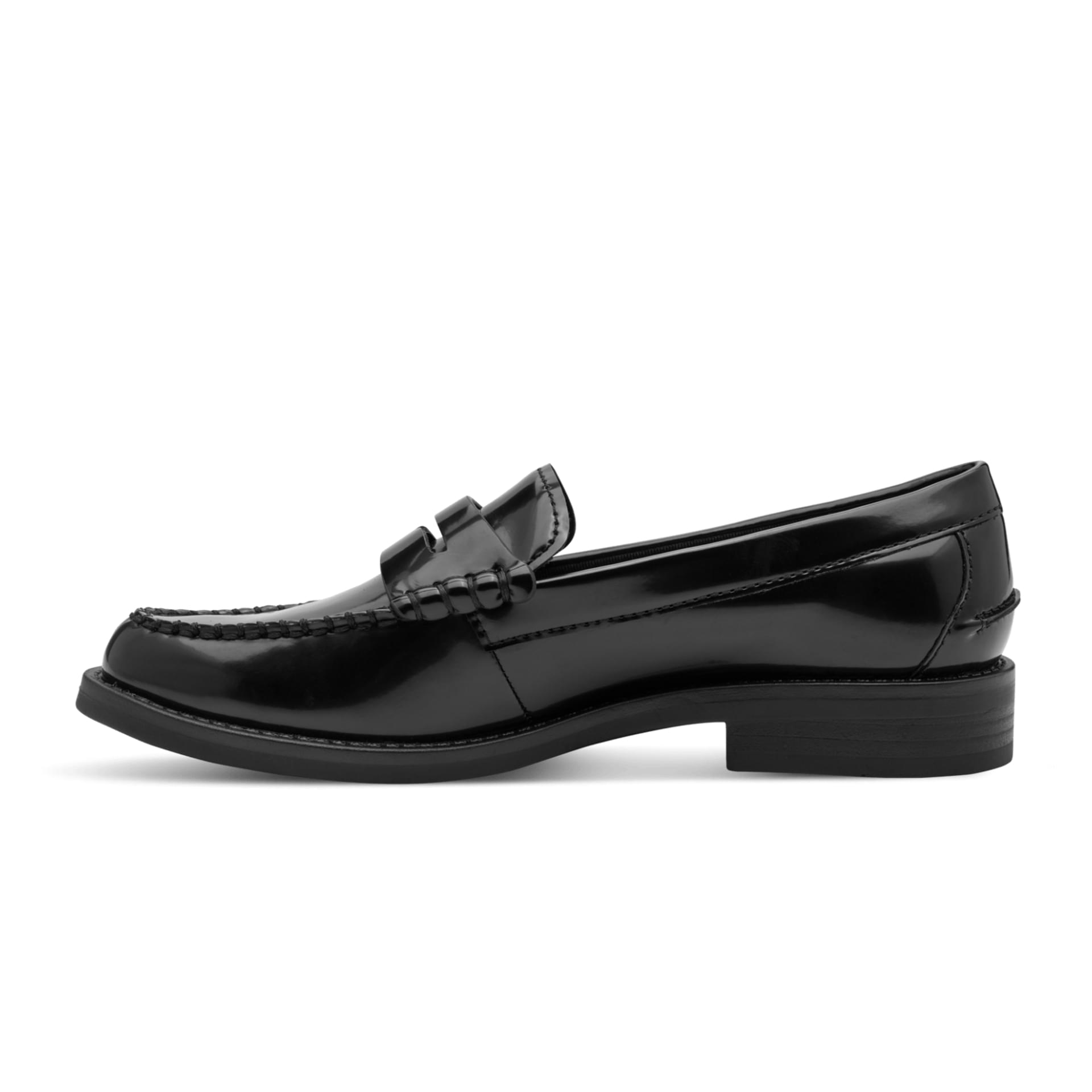 Tamaris Lelani Loafers in Black, côté intérieur (SKU 1-24252-47--001)