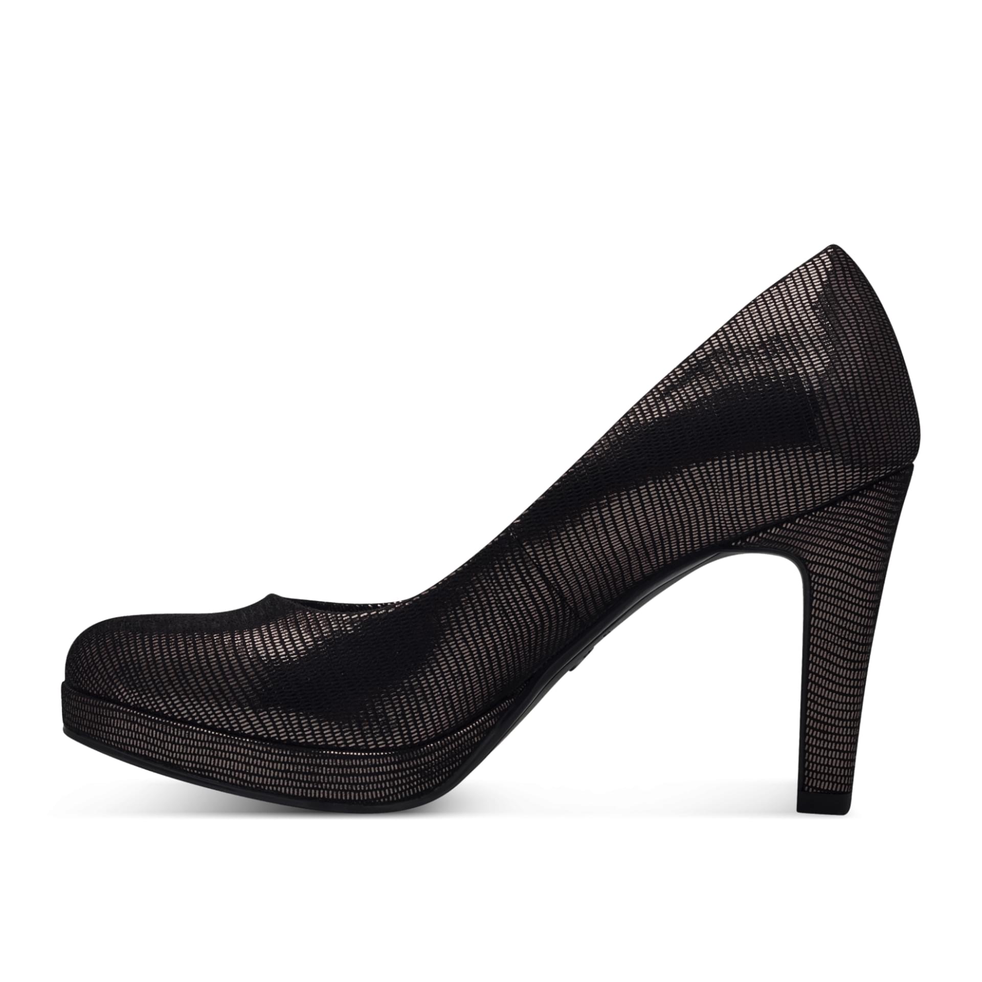 Tamaris Linette Heels 1-22445-43 in Pewter Struct.