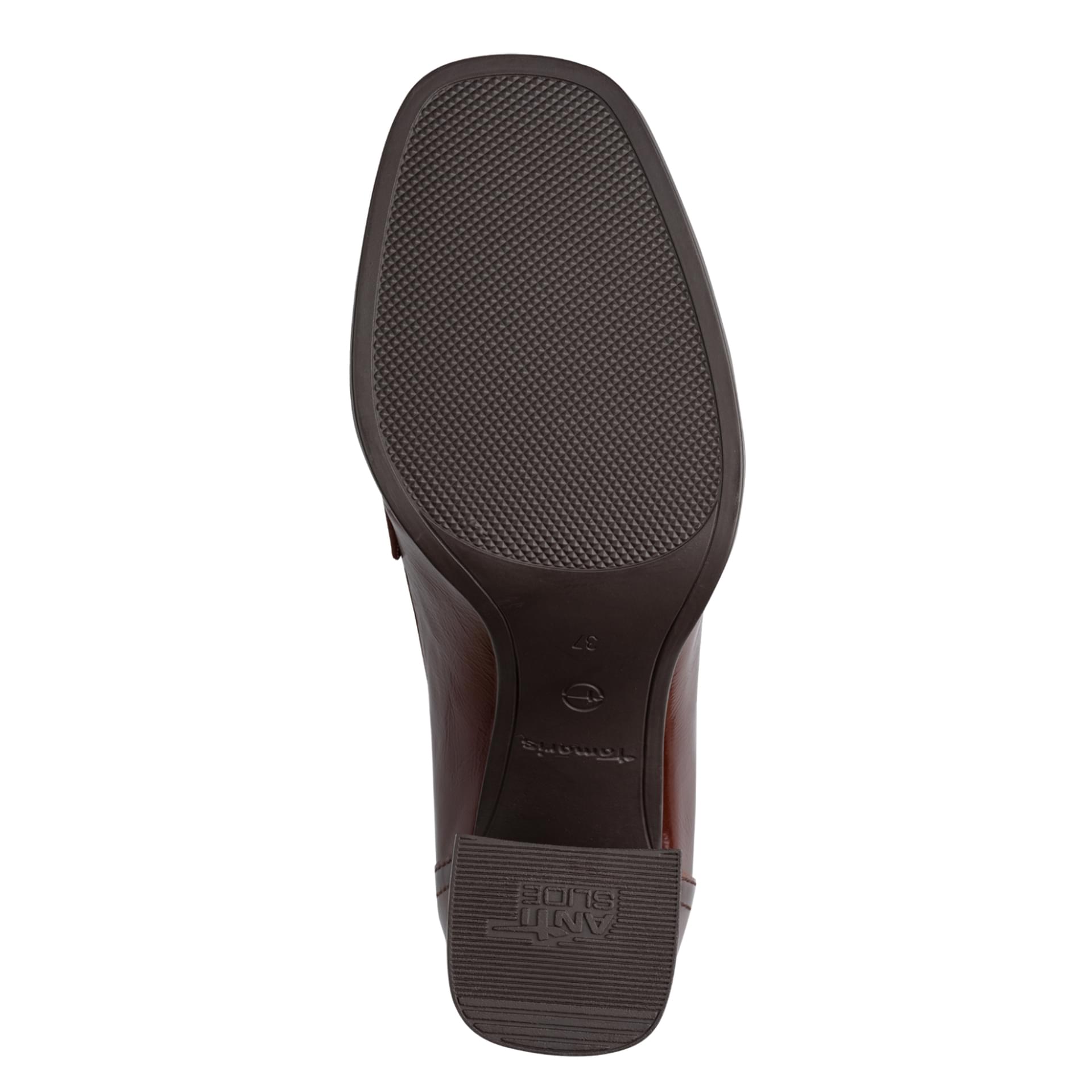 Tamaris Linny Trotteurs leather in Cognac, sole (SKU 1-24454-47--305)
