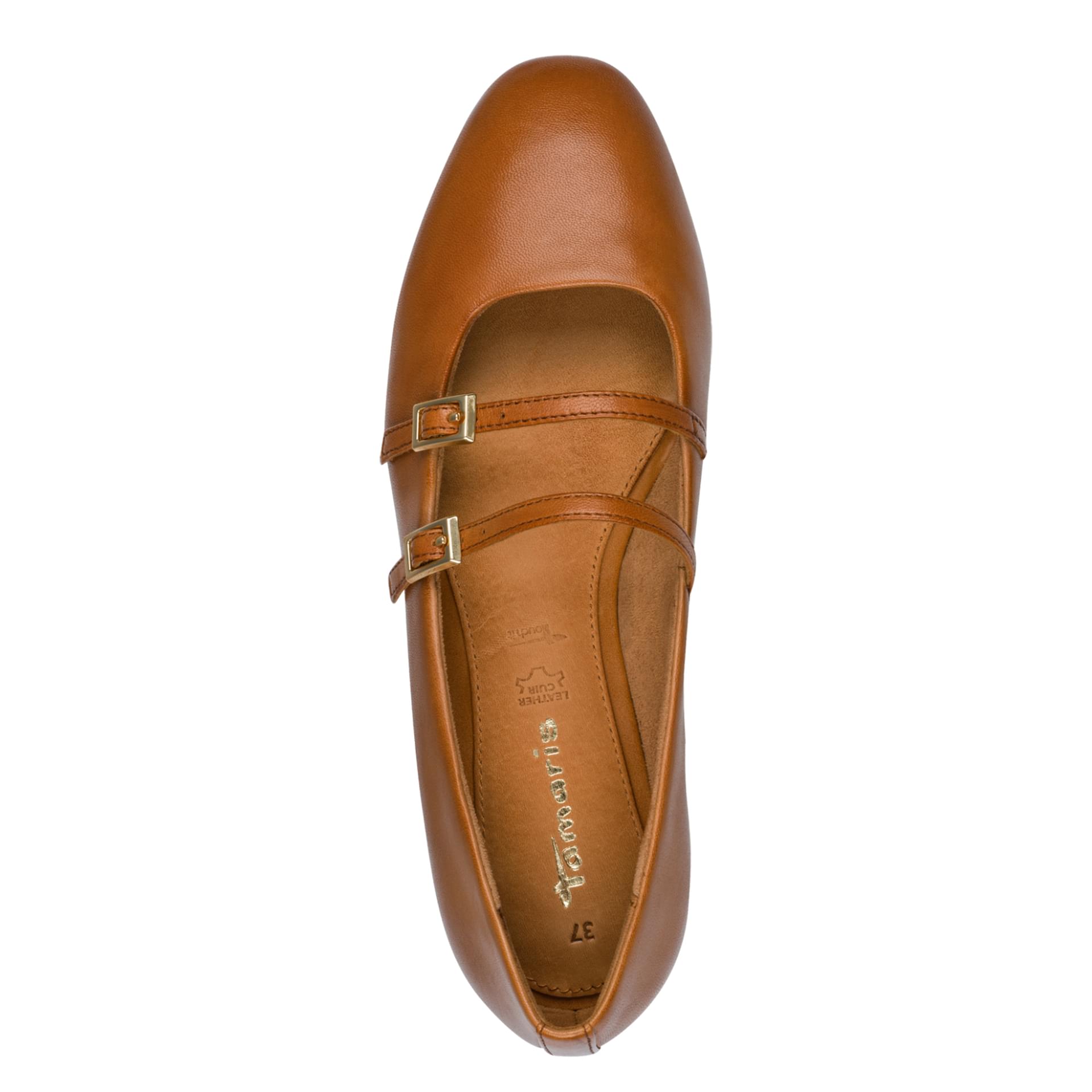 Tamaris Lorita Ballerinas 1-22142-44 in Cognac
