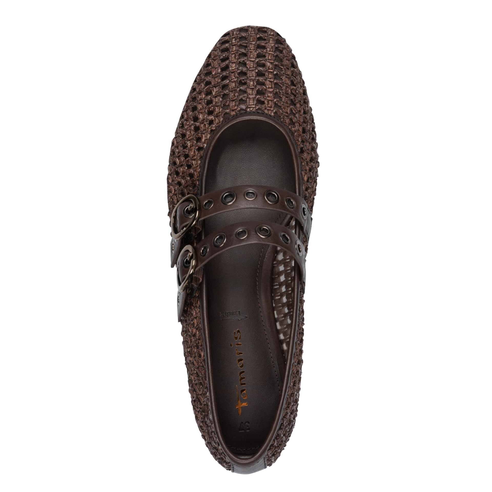 Tamaris Lorita Ballerinas 1-22144-46 in Mocca