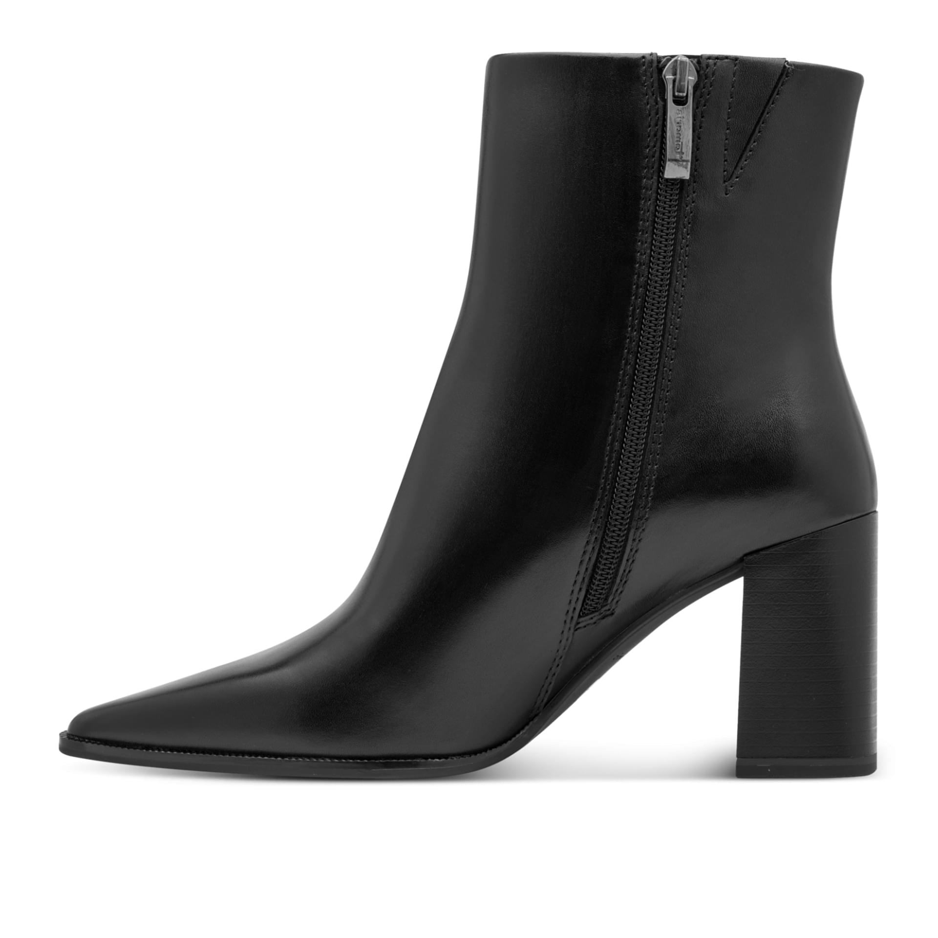 Tamaris Loulia Bottines cuir in Black, côté intérieur (SKU 1-25394-47--001)