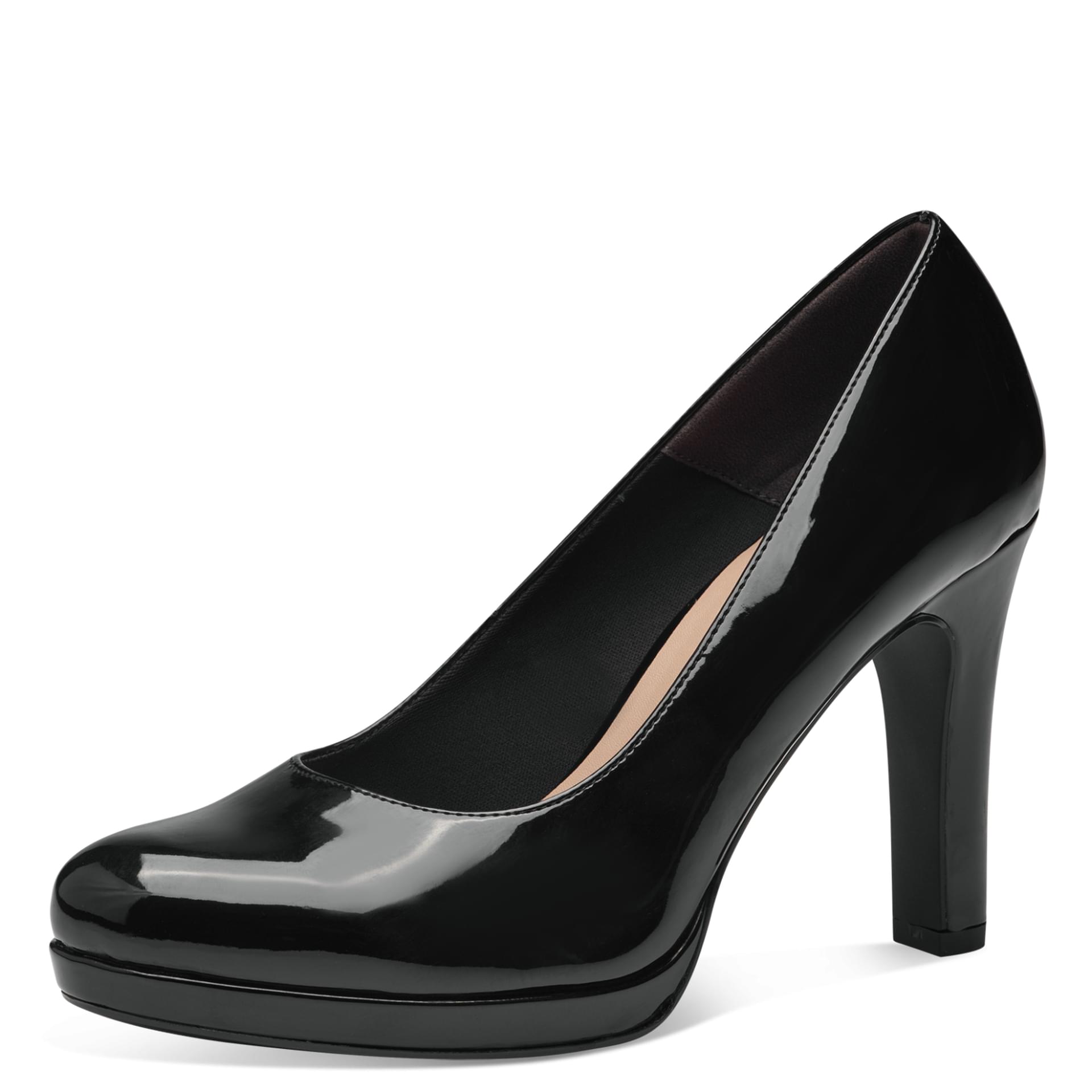 Tamaris Lycoris Heels 1-22426-41 in Black Patent