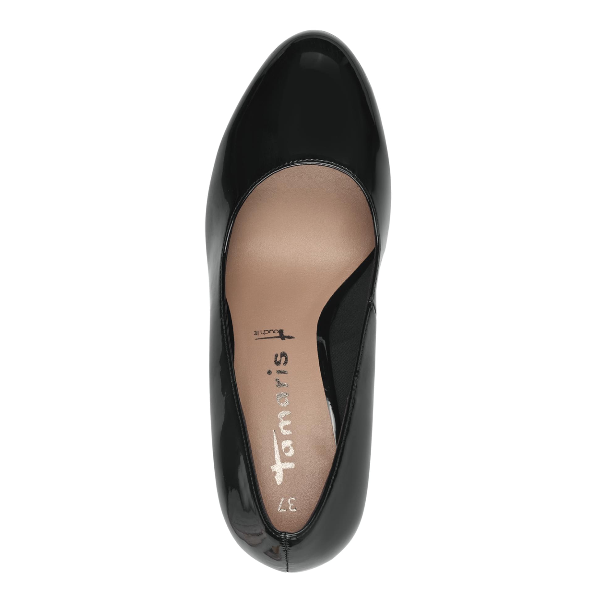 Tamaris Lycoris Heels 1-22426-41 in Black Patent