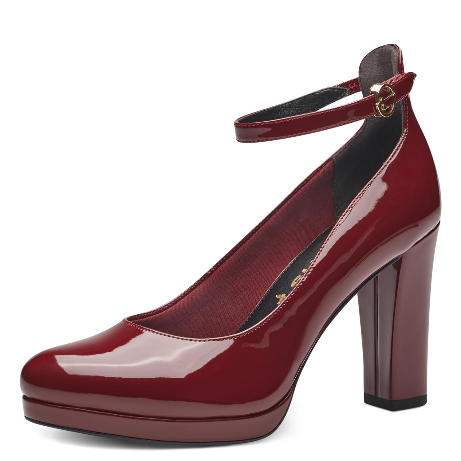 Tamaris Lycoris Heels 1-24418-41 in Bordeaux Pat.