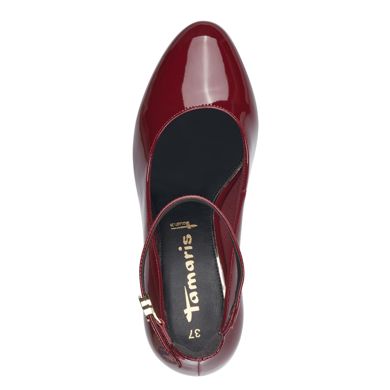 Tamaris Lycoris Heels 1-24418-41 in Bordeaux Pat.