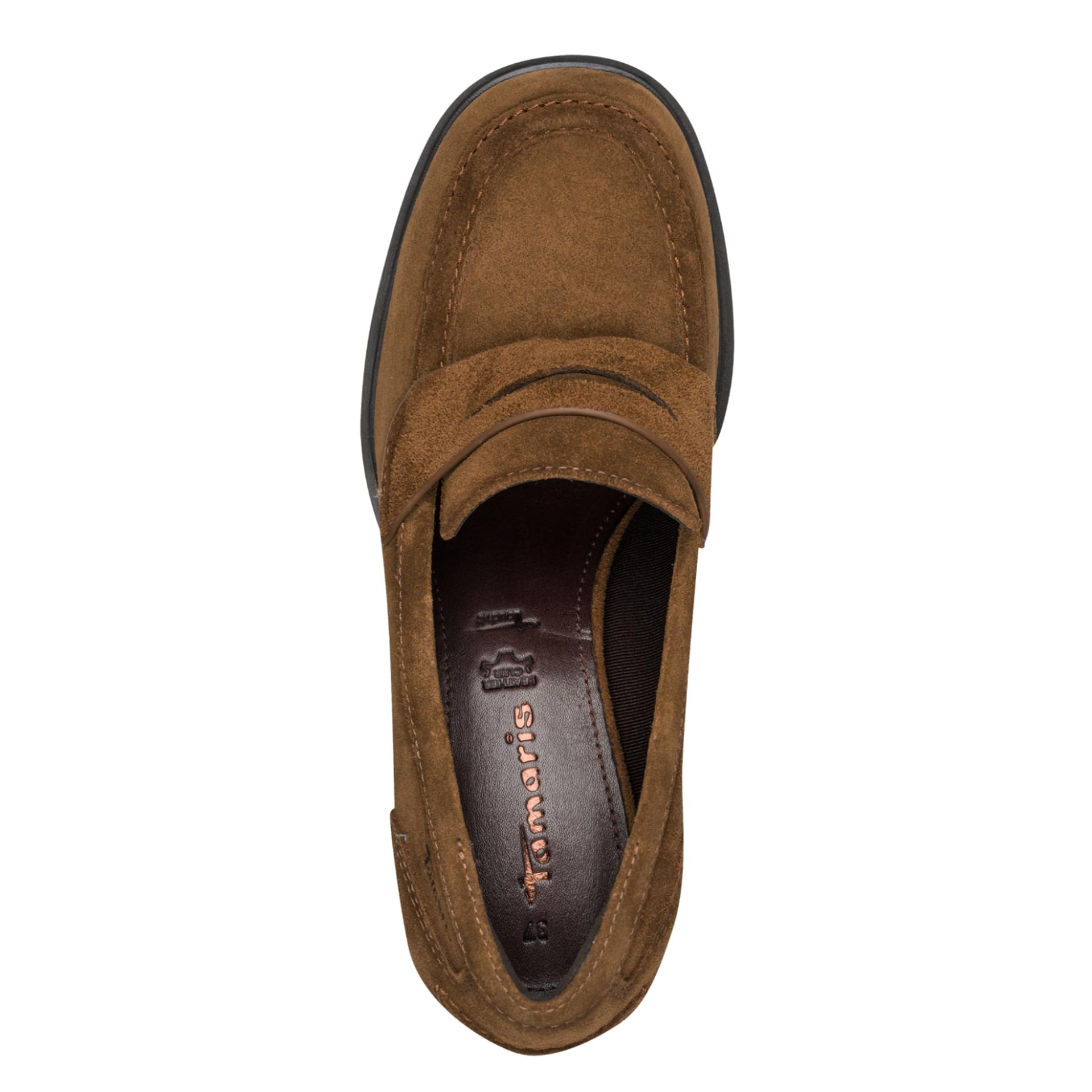 Tamaris Marbella Trotteurs 1-24455-47 in Cognac Suede