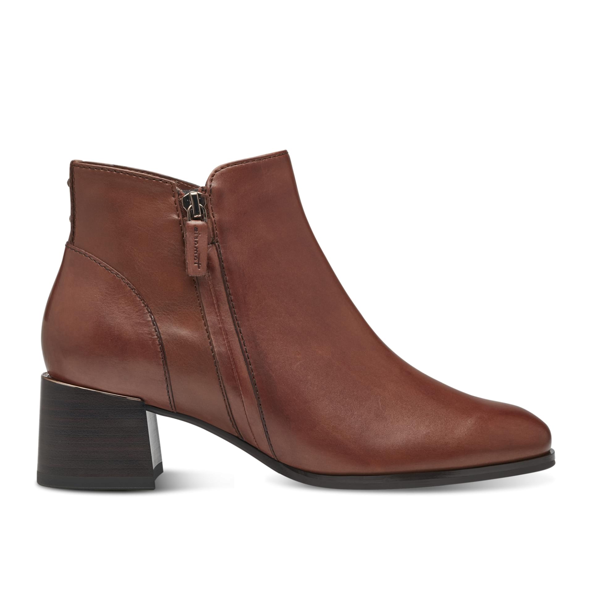 Tamaris Maricia Ankle Boots 1-25333-41 in Cognac