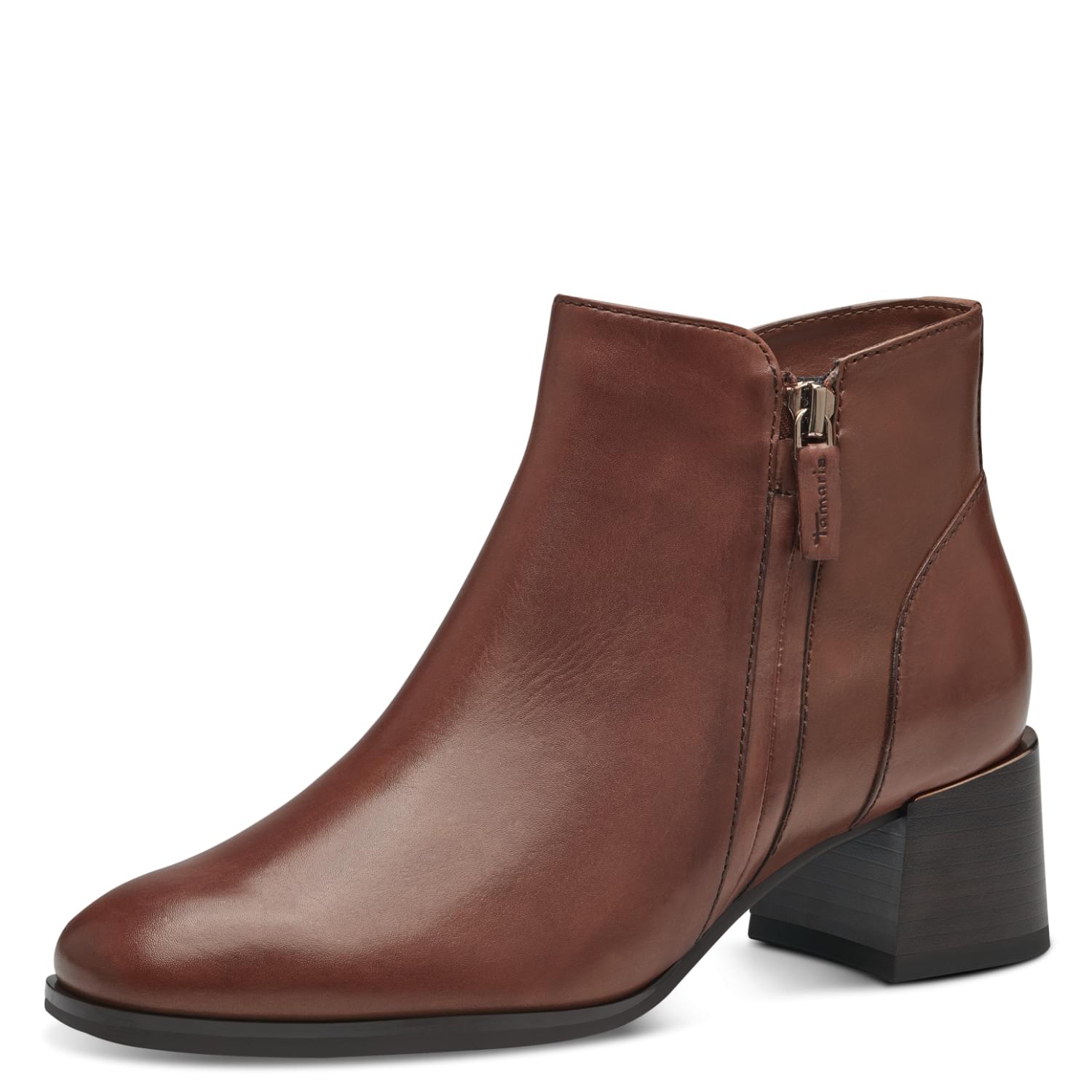 Tamaris Maricia Ankle Boots 1-25333-41 in Cognac