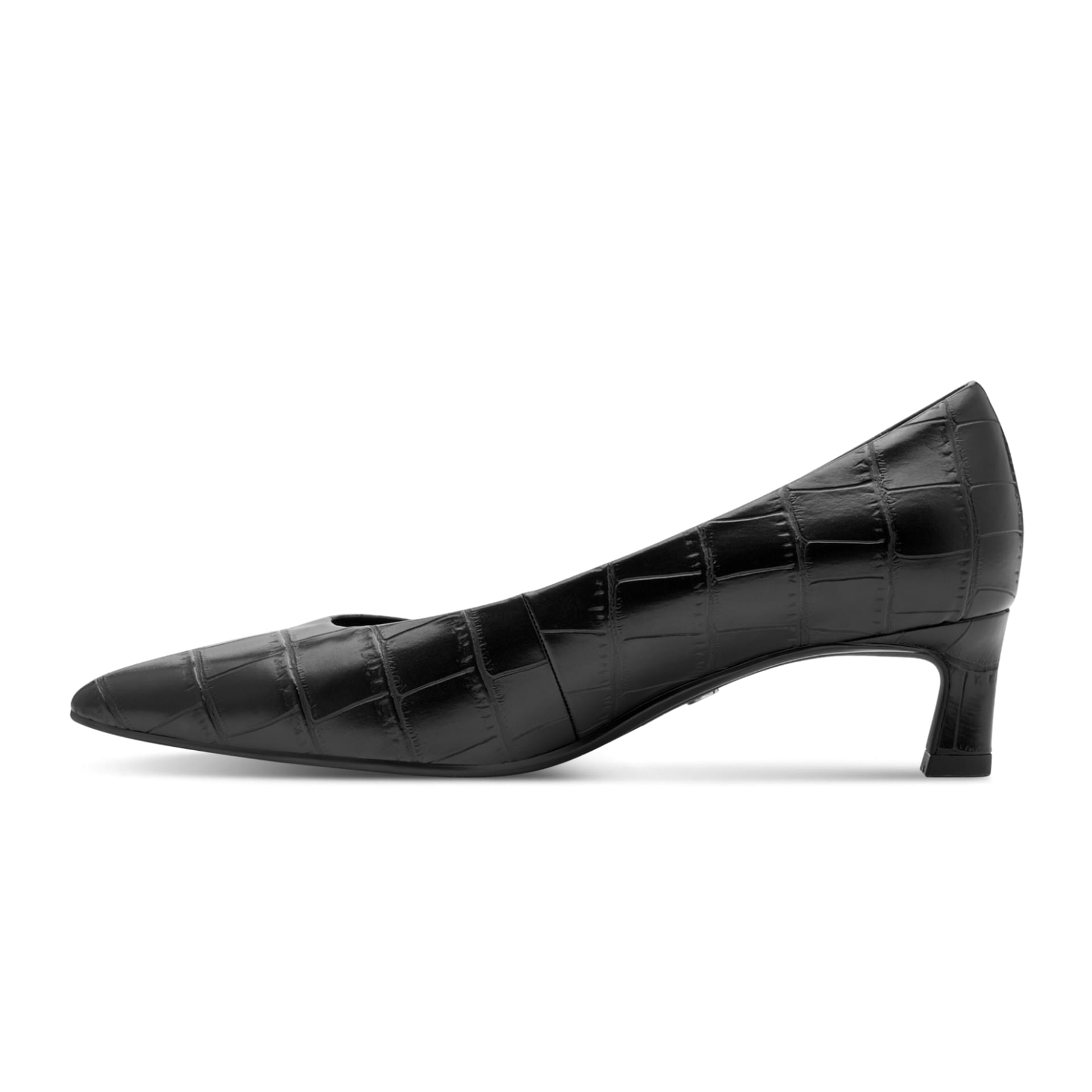 Tamaris Marilu Talons in Black Croco, côté intérieur (SKU 1-22351-47--028)