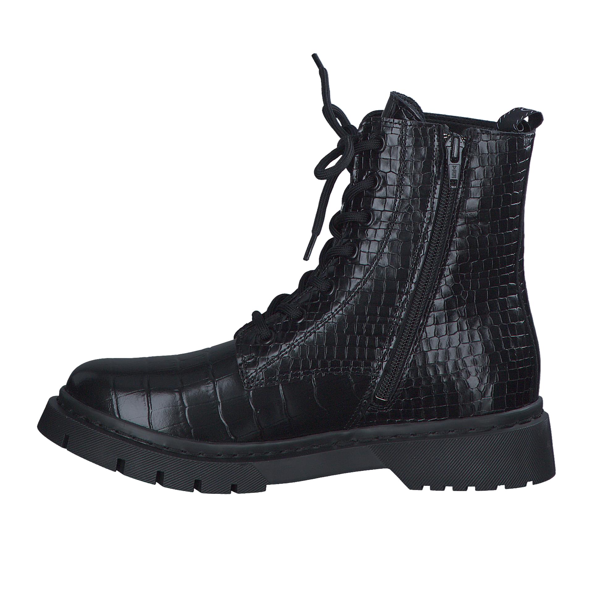 Tamaris Marisole Ankle Boots 1-25054-41 in Black Struct.