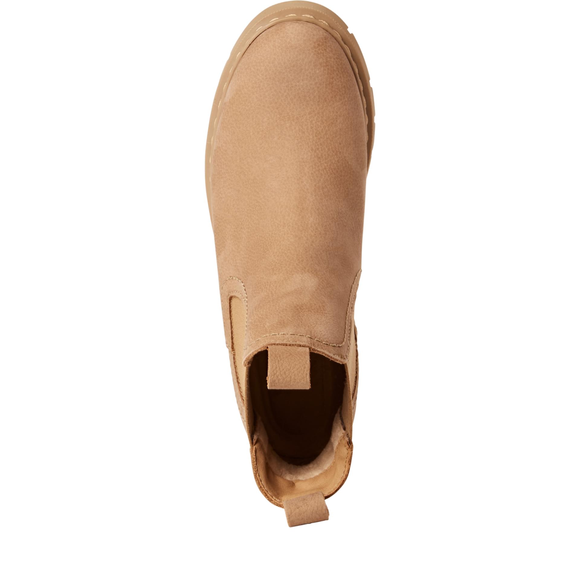 Tamaris Marisole Chelsea Boots 1-25829-43 in Beige Nubuc