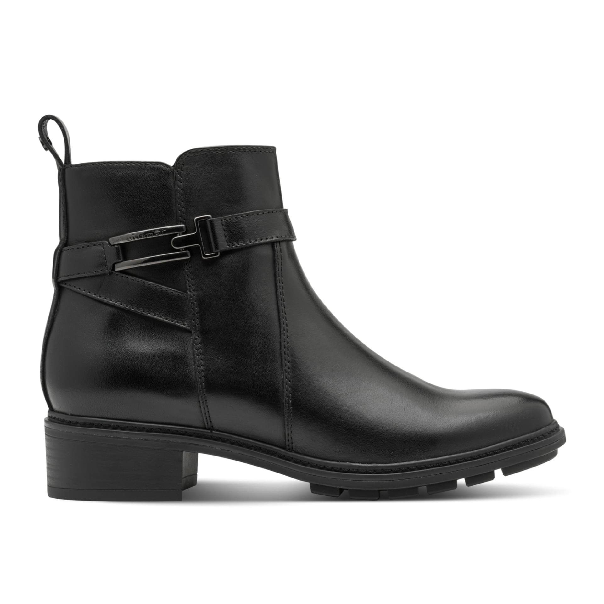 Tamaris Marly Bottines 1-25391-45 in Black Leather