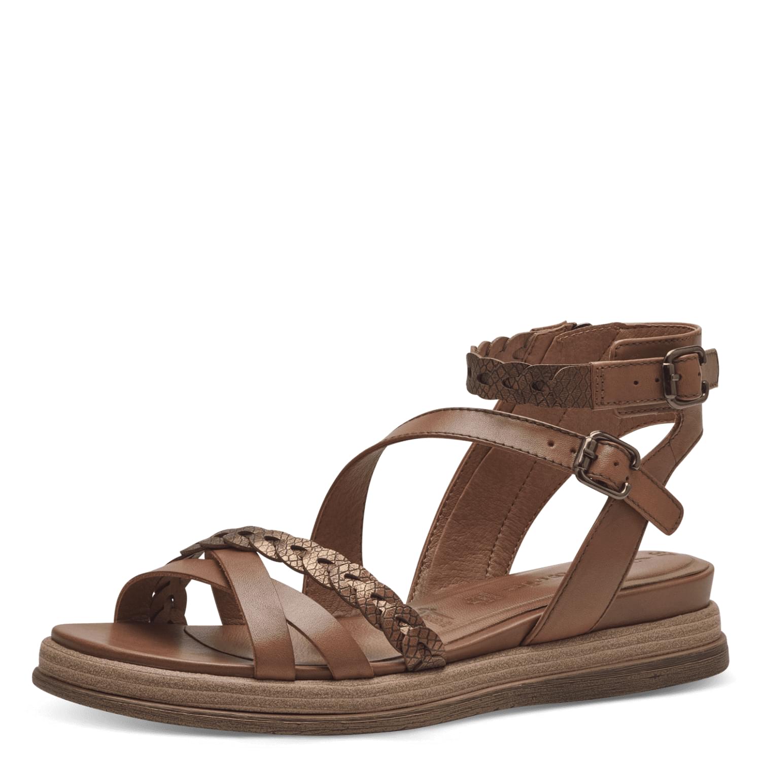 Tamaris Mella Sandalen 1-28210-42 in Cognac