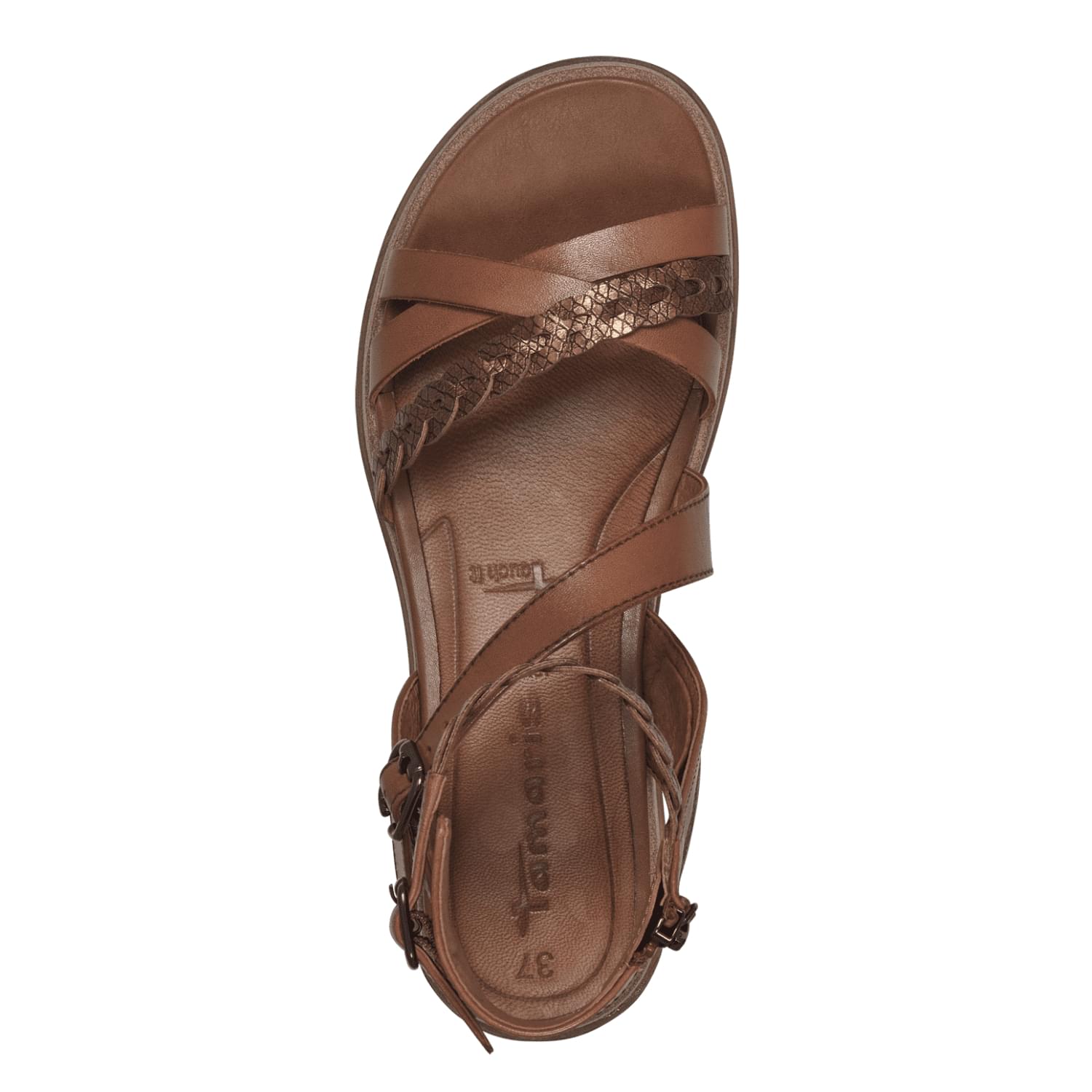 Tamaris Mella Sandals 1-28210-42 in Cognac