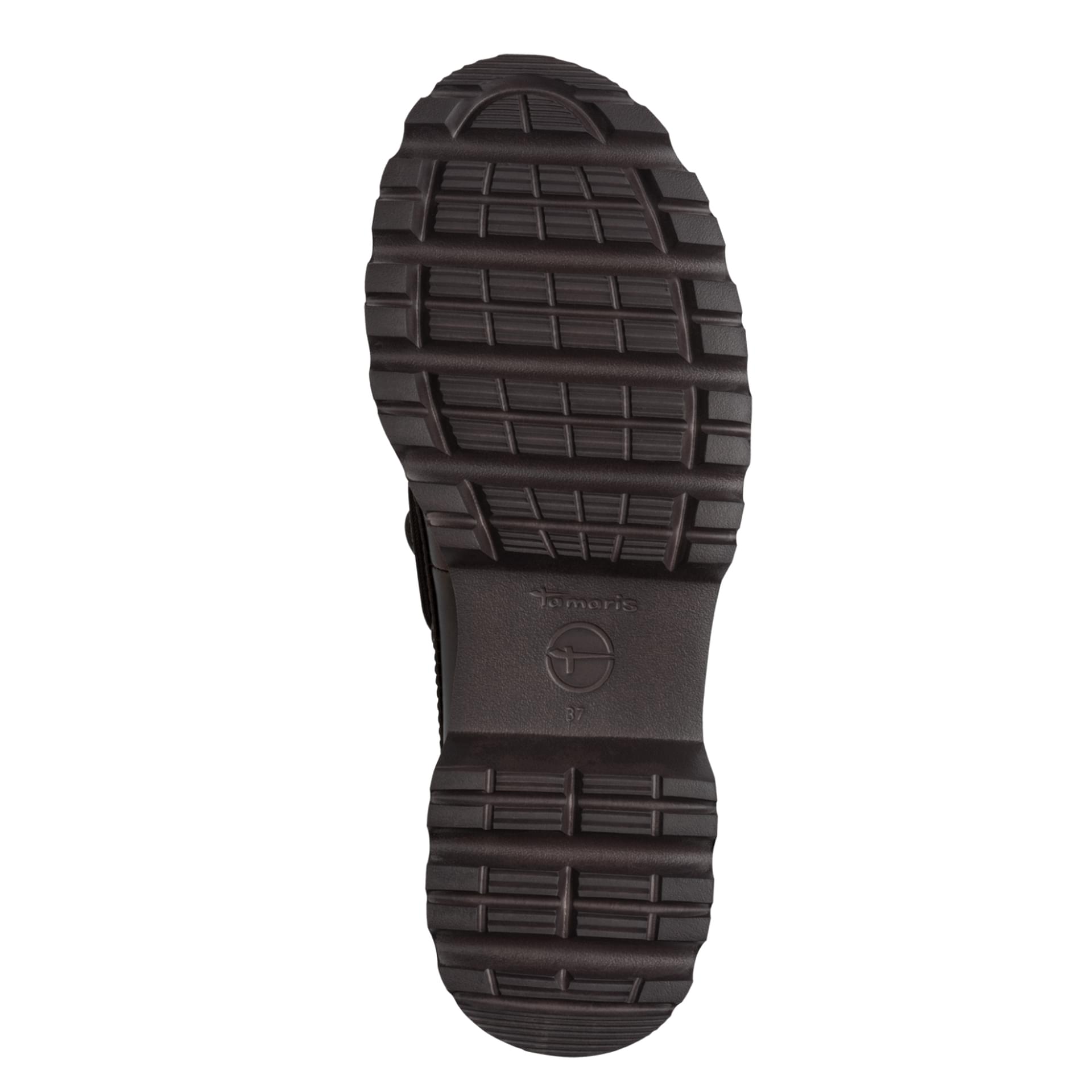 Tamaris Melvaria Veterschoenen leer in Mocca Leather, zool (SKU 1-23752-47--366)