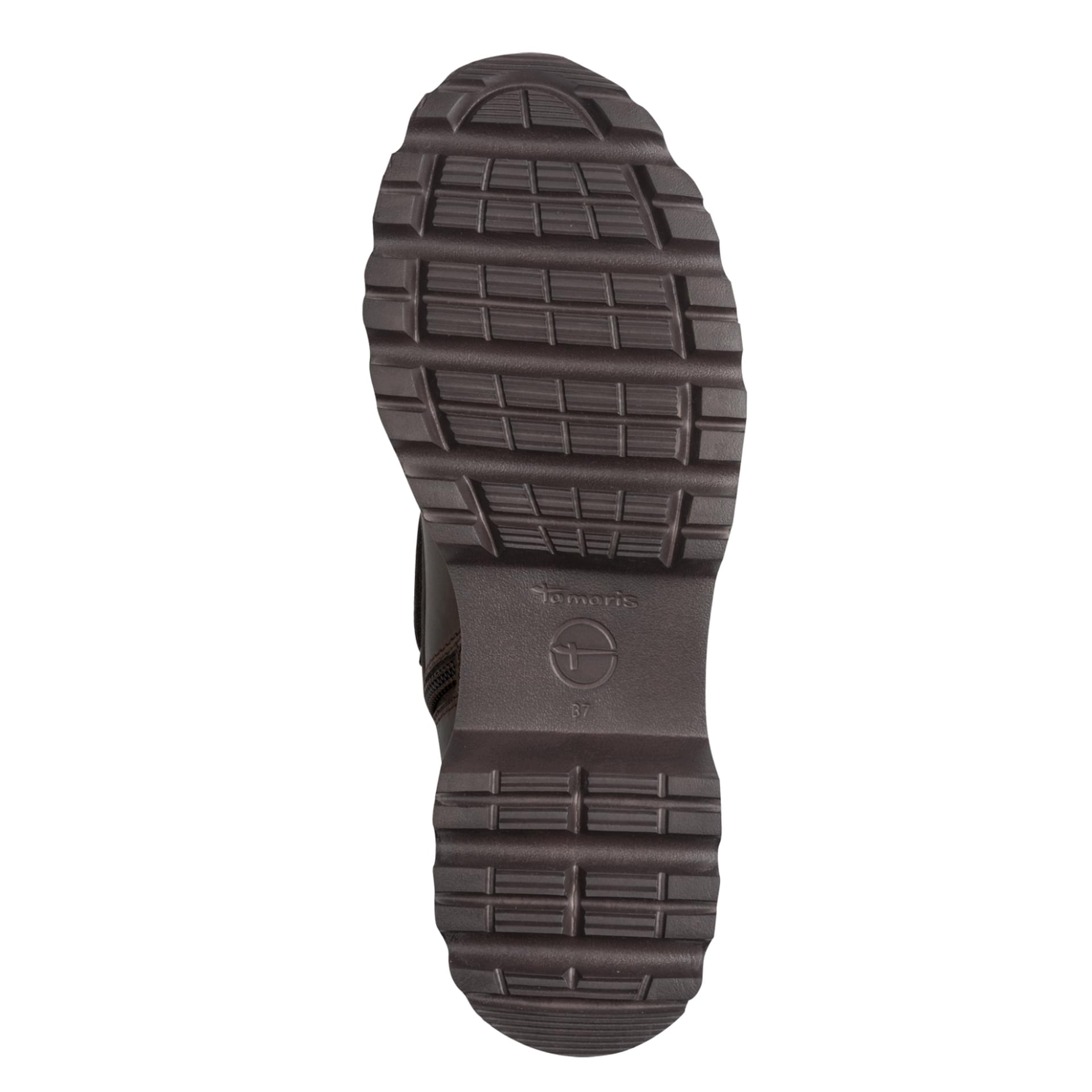Tamaris Melvaria Bottines cuir in Mocca, semelle (SKU 1-25241-47--304)