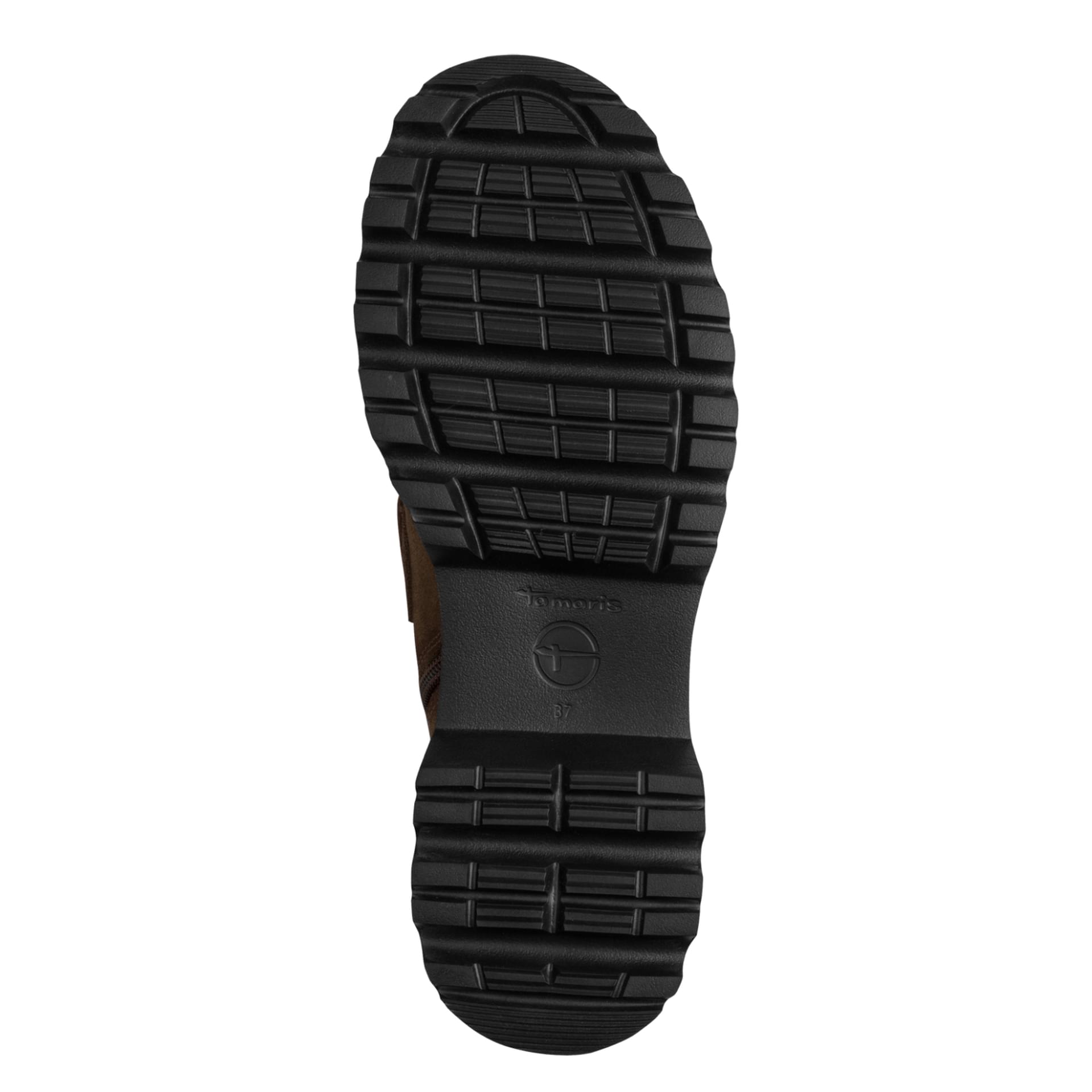 Tamaris Melvaria Enkellaarsjes leer in Camel, zool (SKU 1-25451-47--310)