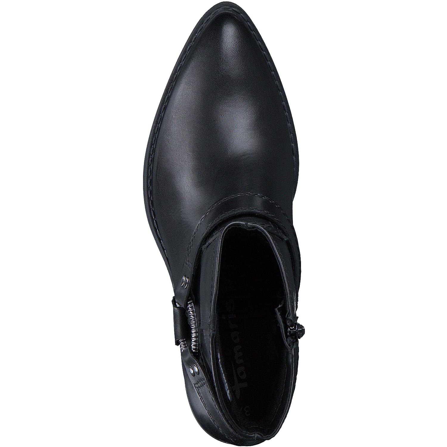 Tamaris Mexan Bottines 1-25705-43 in Black Leather