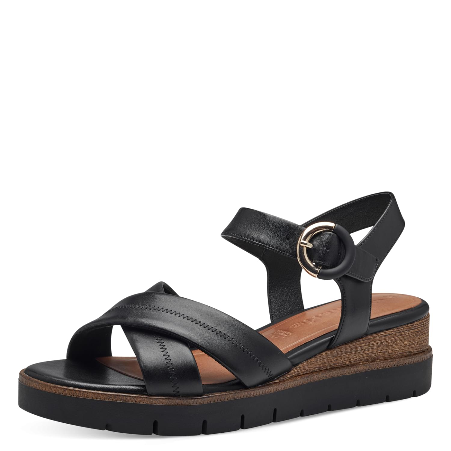 Tamaris Michi Sandalen 1-28202-42 in Black Leather