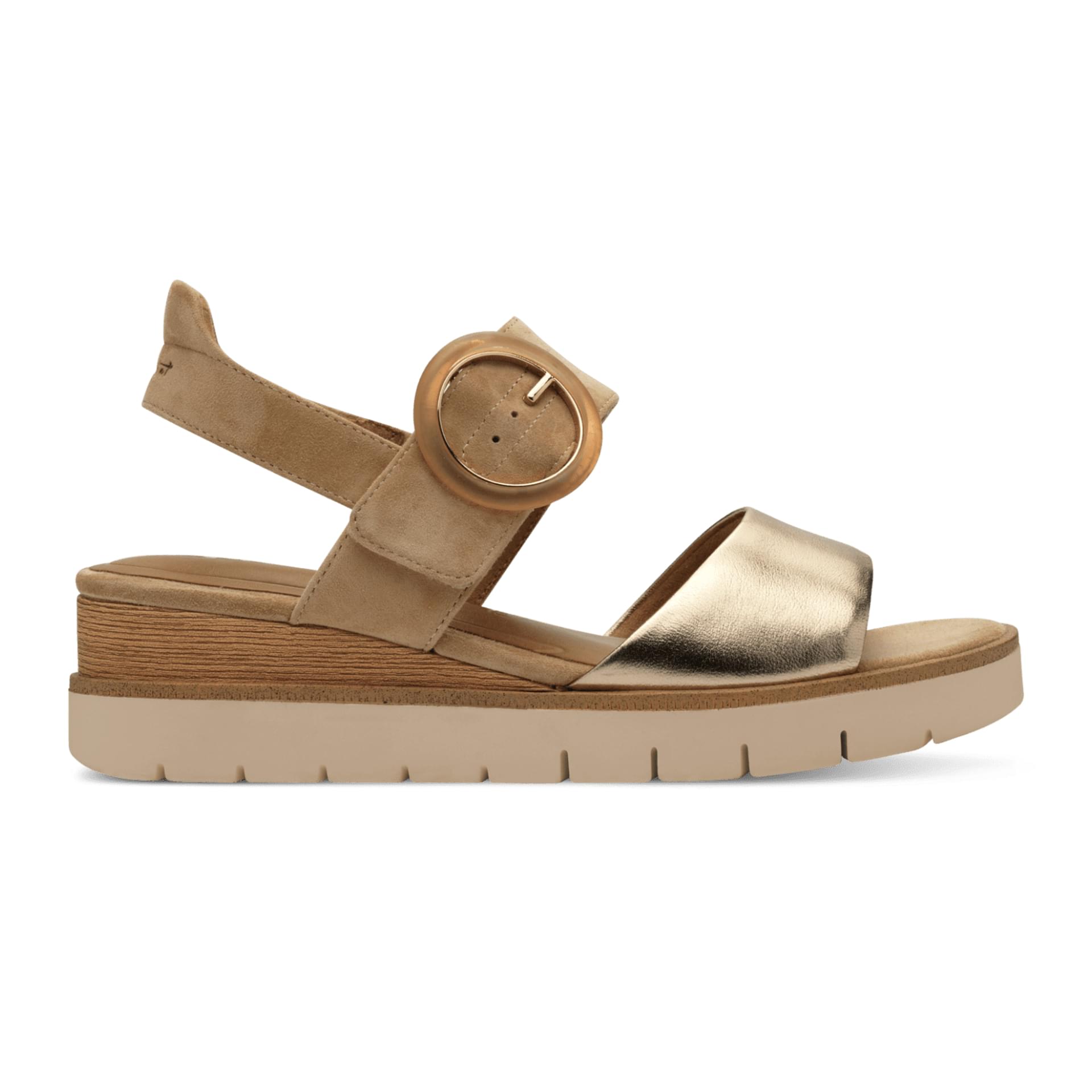 Tamaris Michi Sandals 1-28206-42 in Tan Comb