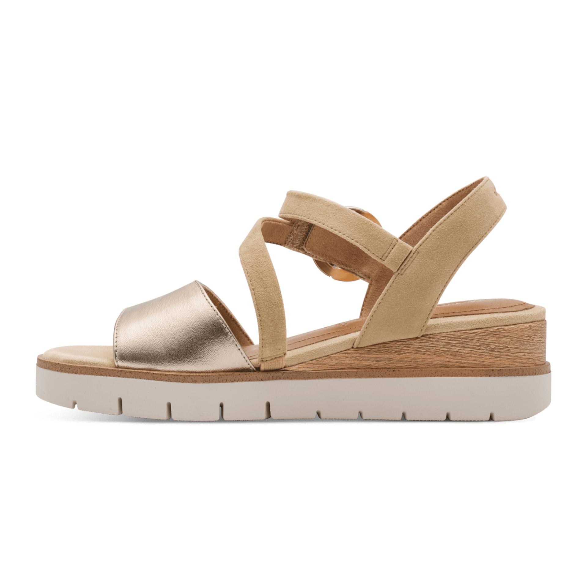 Tamaris Michi Sandals 1-28232-46 in Tan Comb