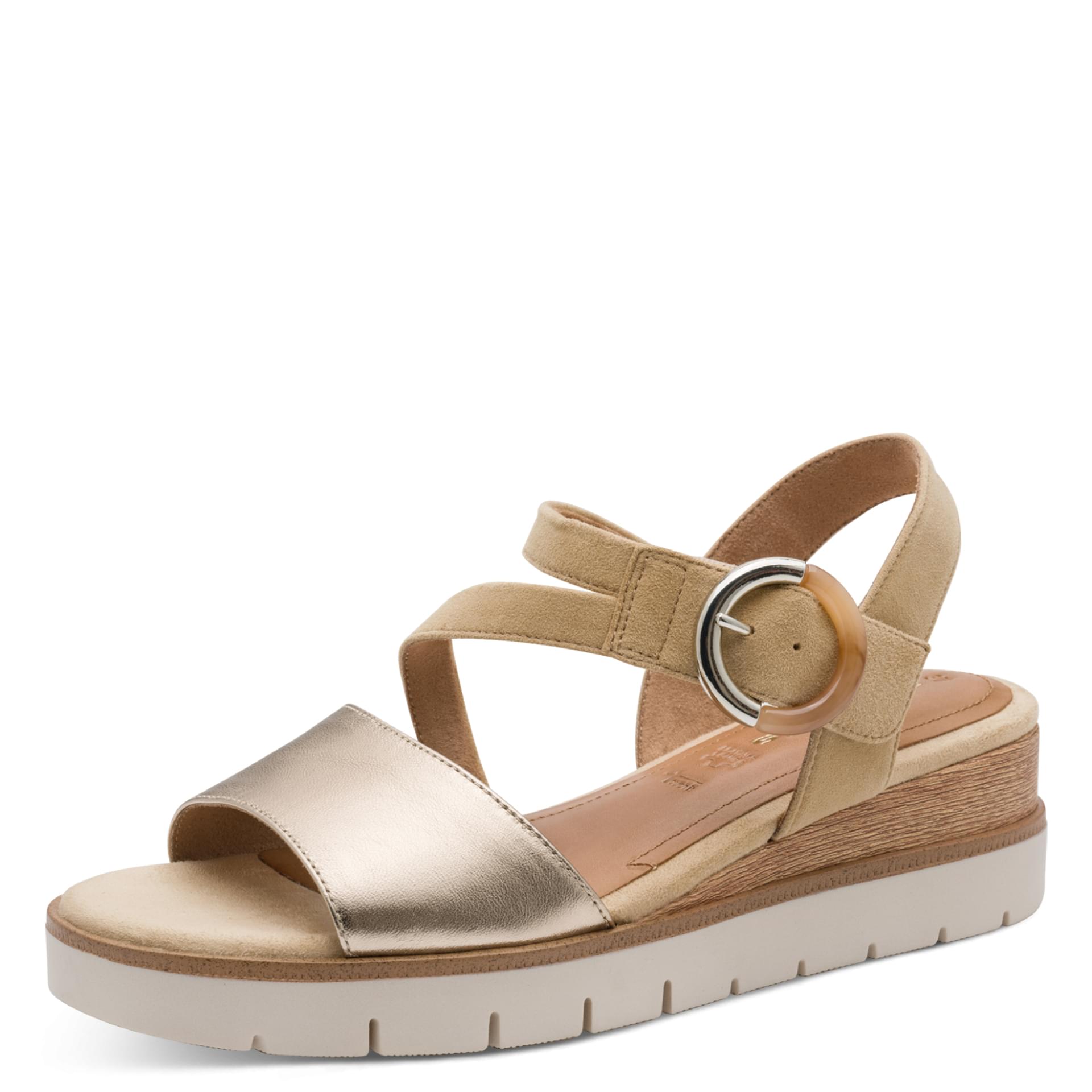 Tamaris Michi Sandals 1-28232-46 in Tan Comb