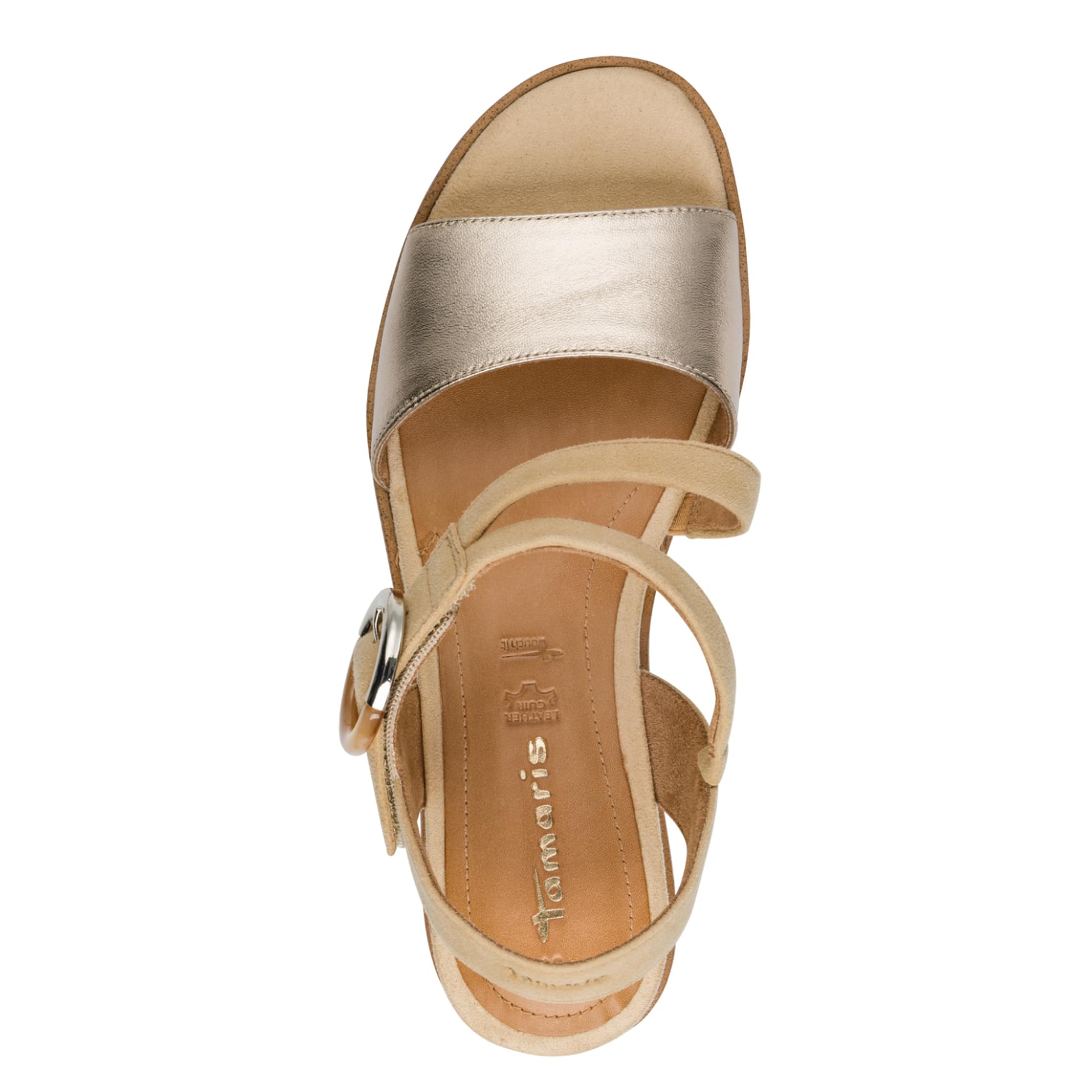 Tamaris Michi Sandals 1-28232-46 in Tan Comb