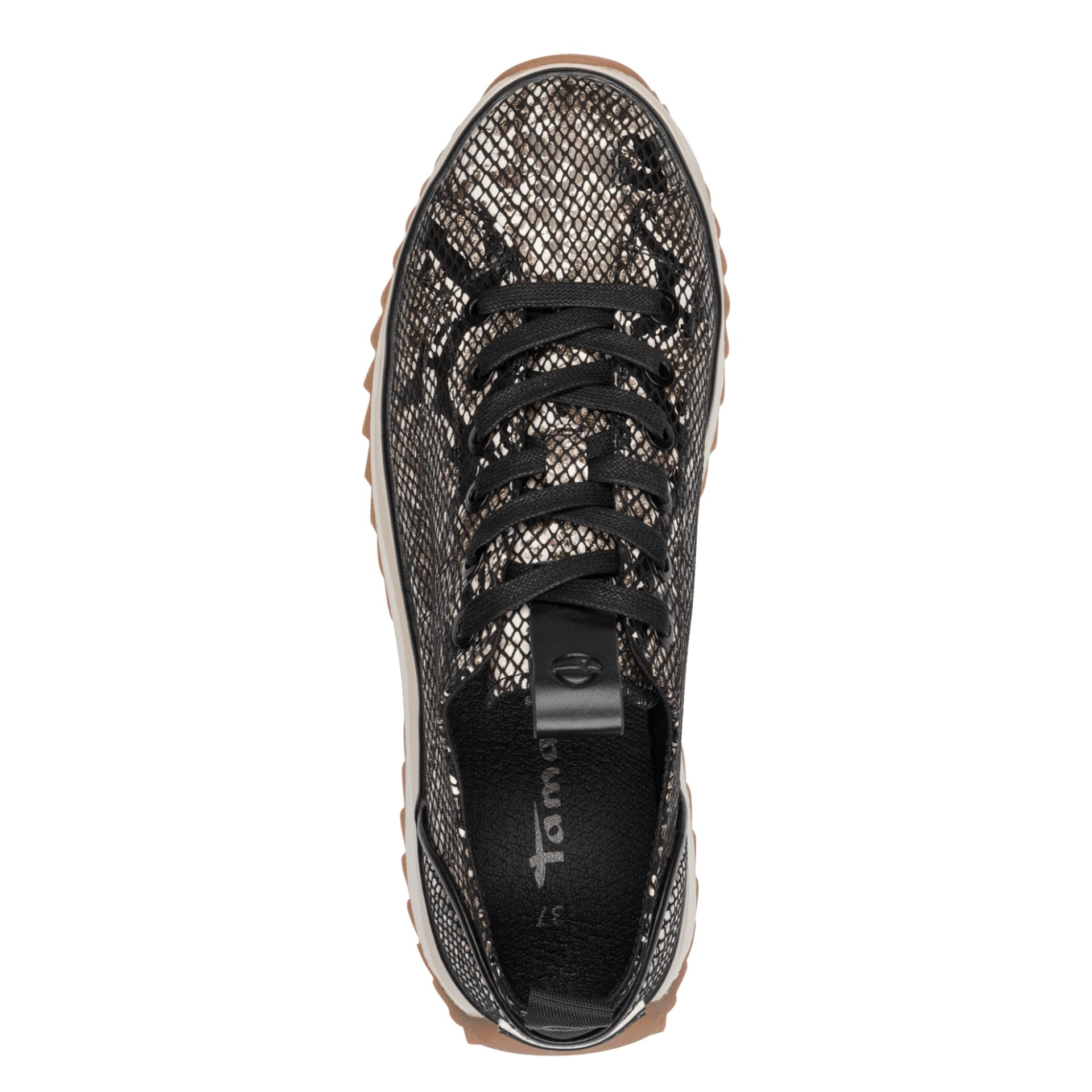 Tamaris Milena Sneakers 1-23731-41 in Black Snake