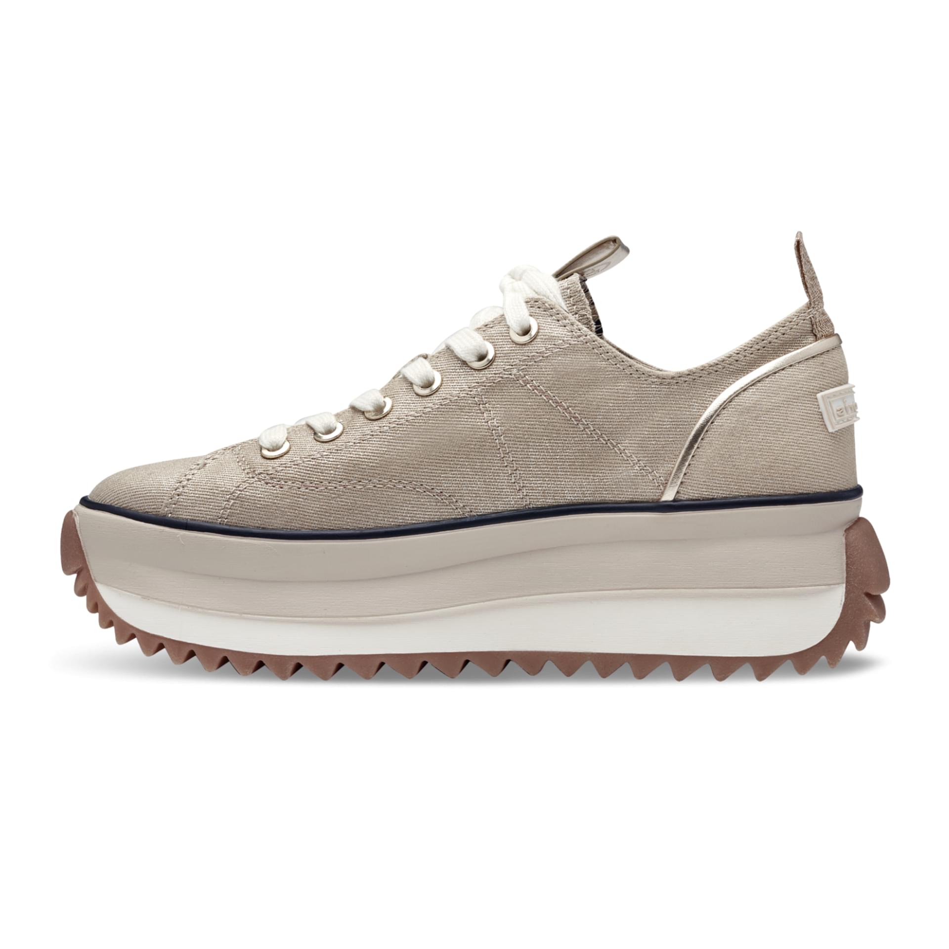Tamaris Milena Baskets in Light Gold, côté intérieur (SKU 1-23731-41--933)