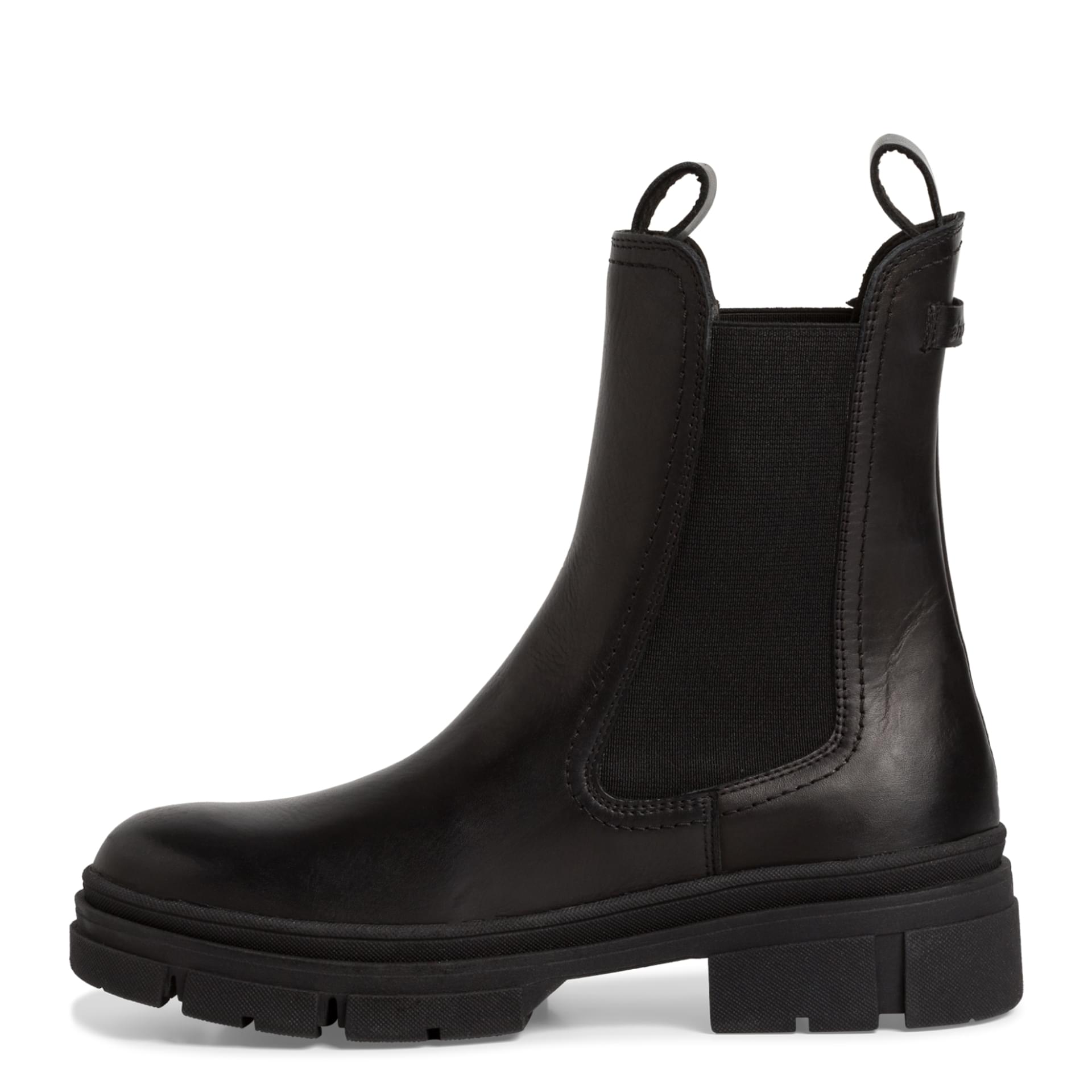 Tamaris Mini Chelsea Boots 1-25901-41 in Black Leather