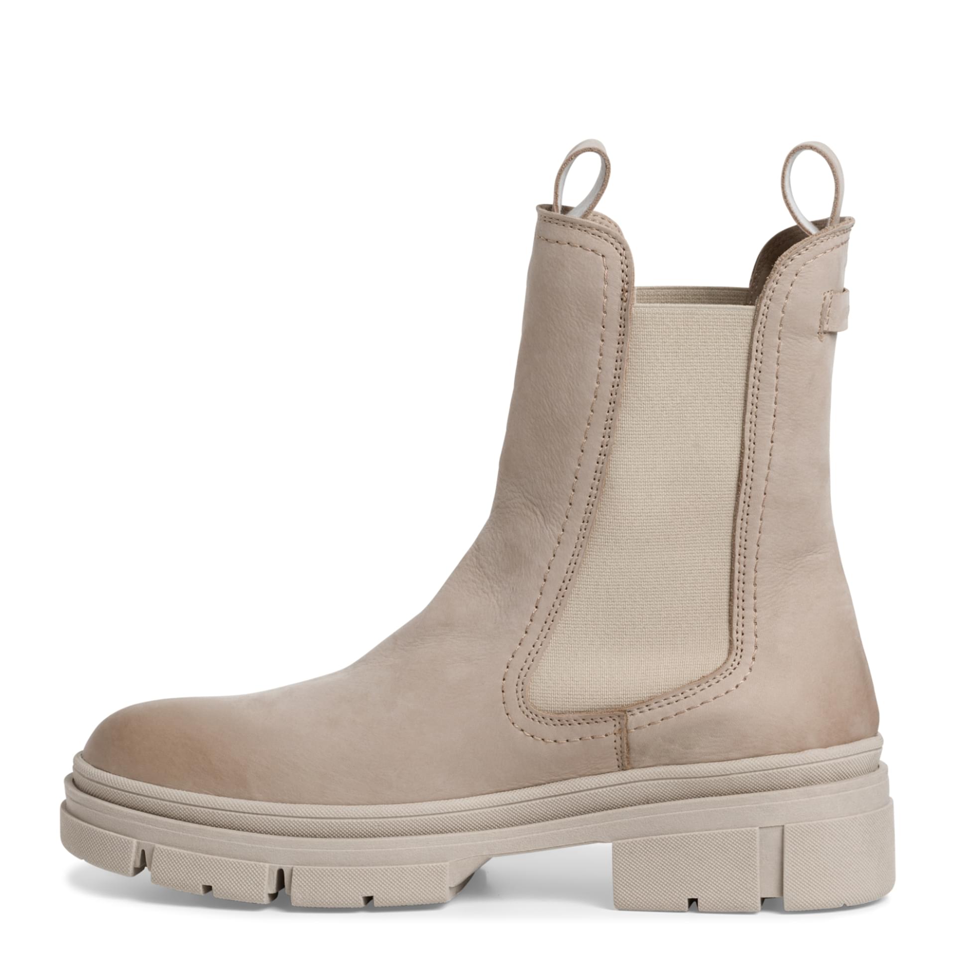 Tamaris Mini Chelsea Boots 1-25901-41 in Taupe Nubuc