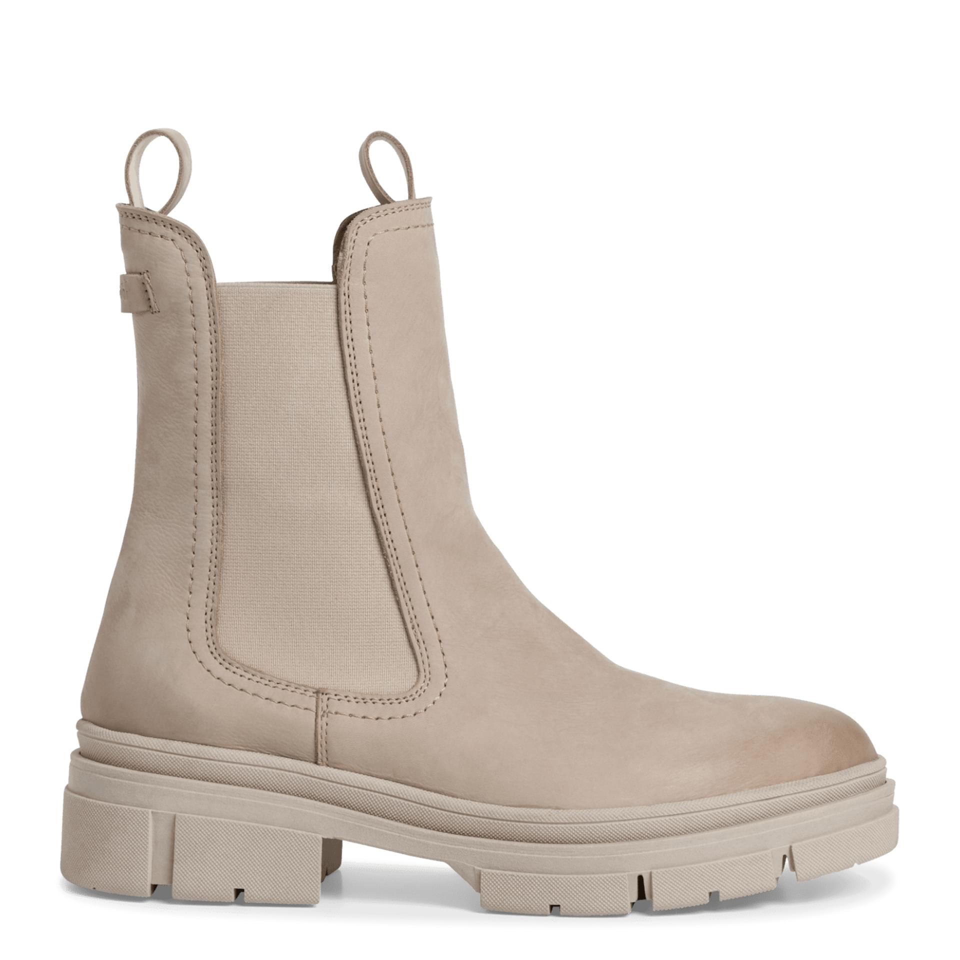 Tamaris Mini Chelsea Boots 1-25901-41 in Taupe Nubuc