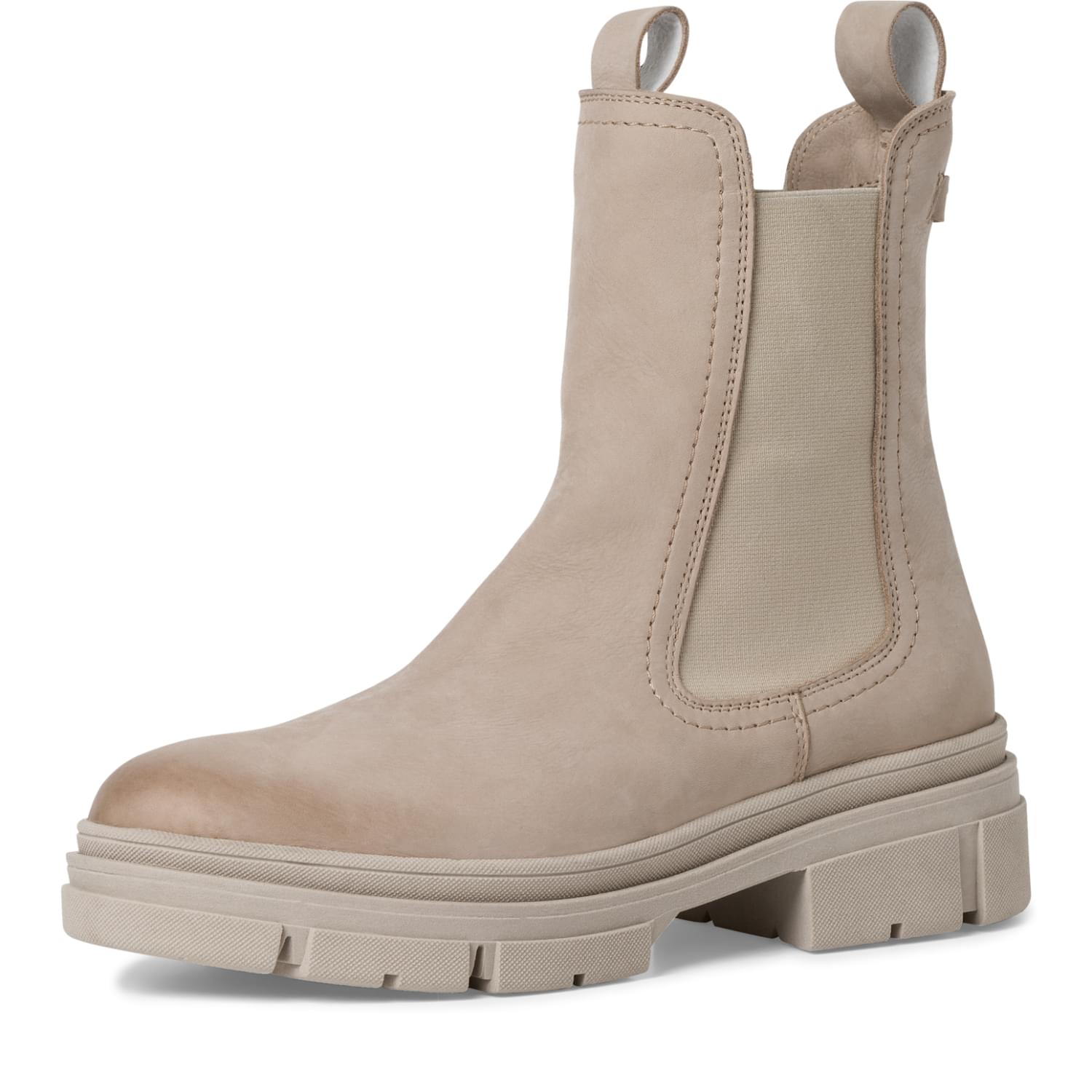 Tamaris Mini Chelsea Boots 1-25901-41 in Taupe Nubuc