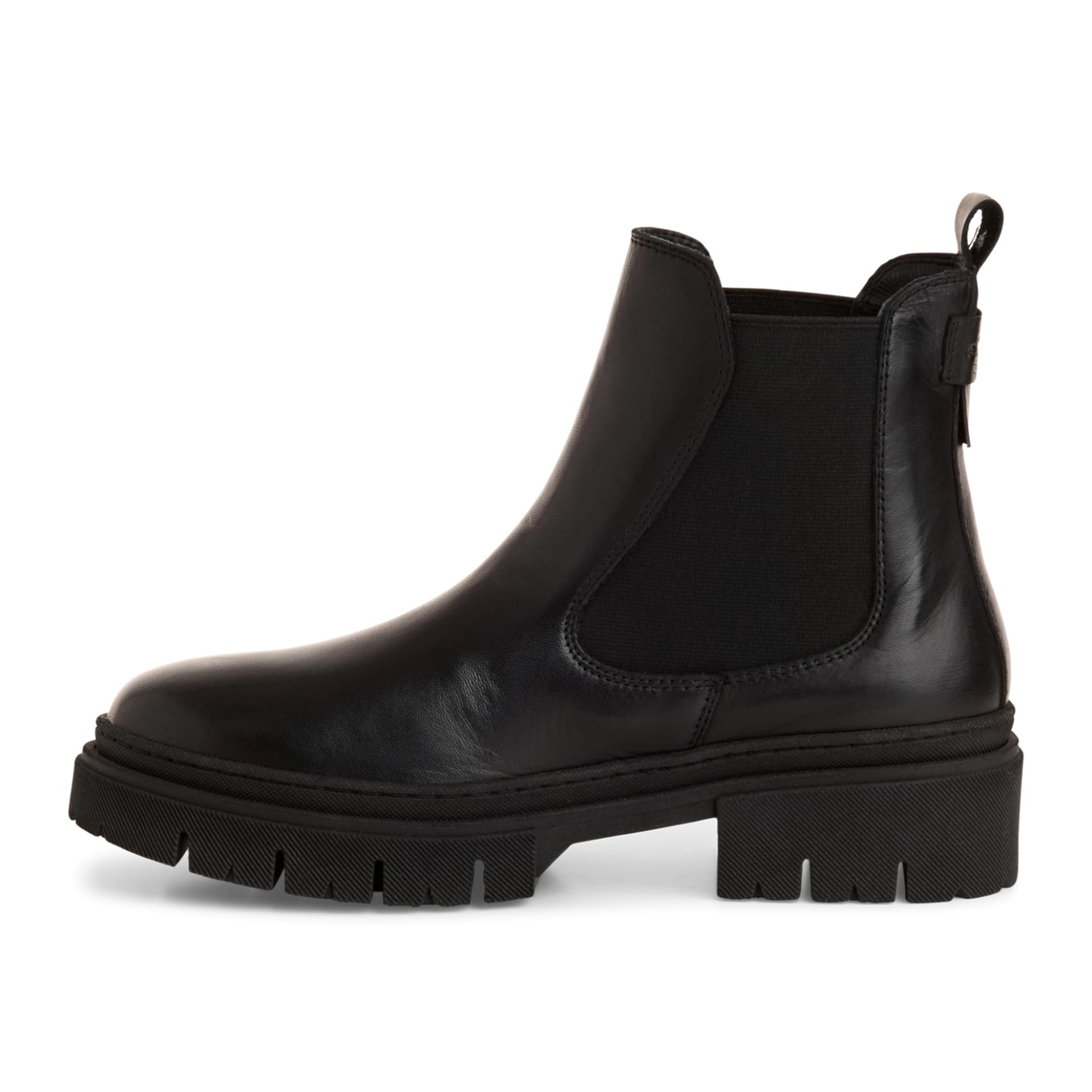 Tamaris Mini Chelsea Boots 1-25902-43 in Black Leather