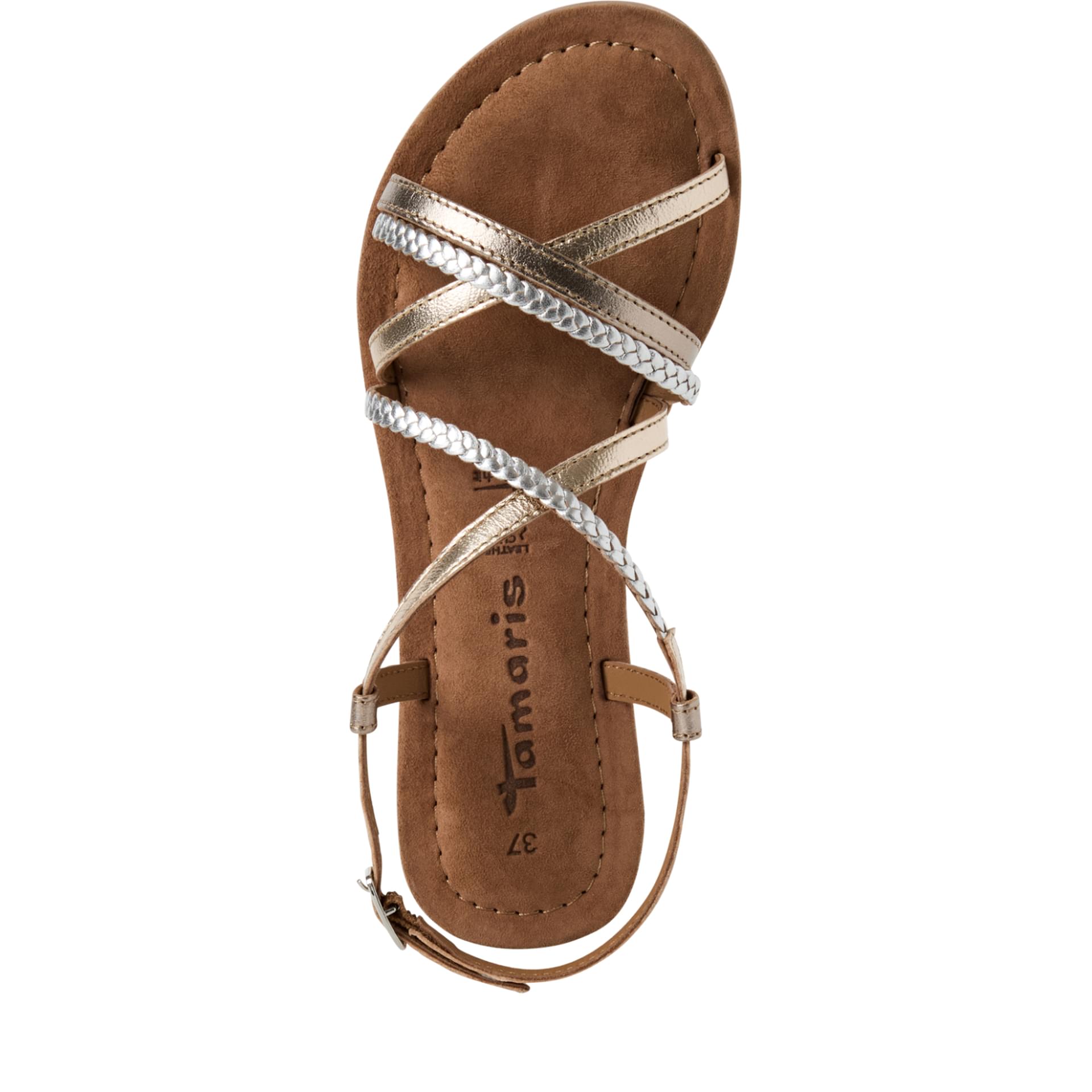 Tamaris Minu Sandalen 1-28139-44 in Champagne Comb