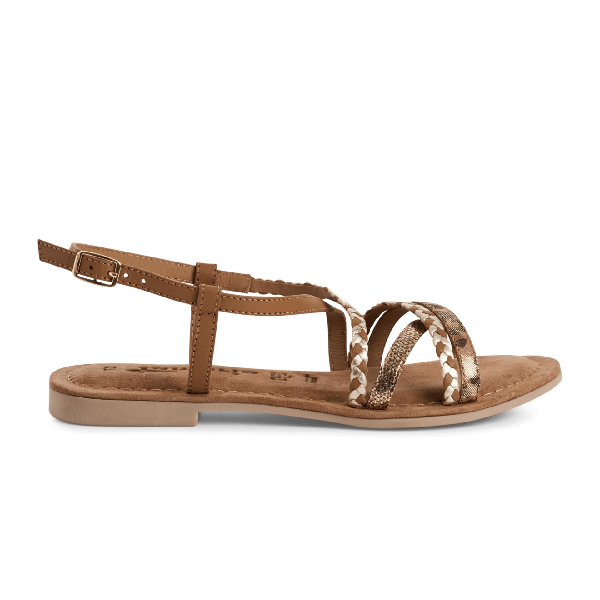 Tamaris Minu Sandalen 1-28139-44 in Cognac Comb