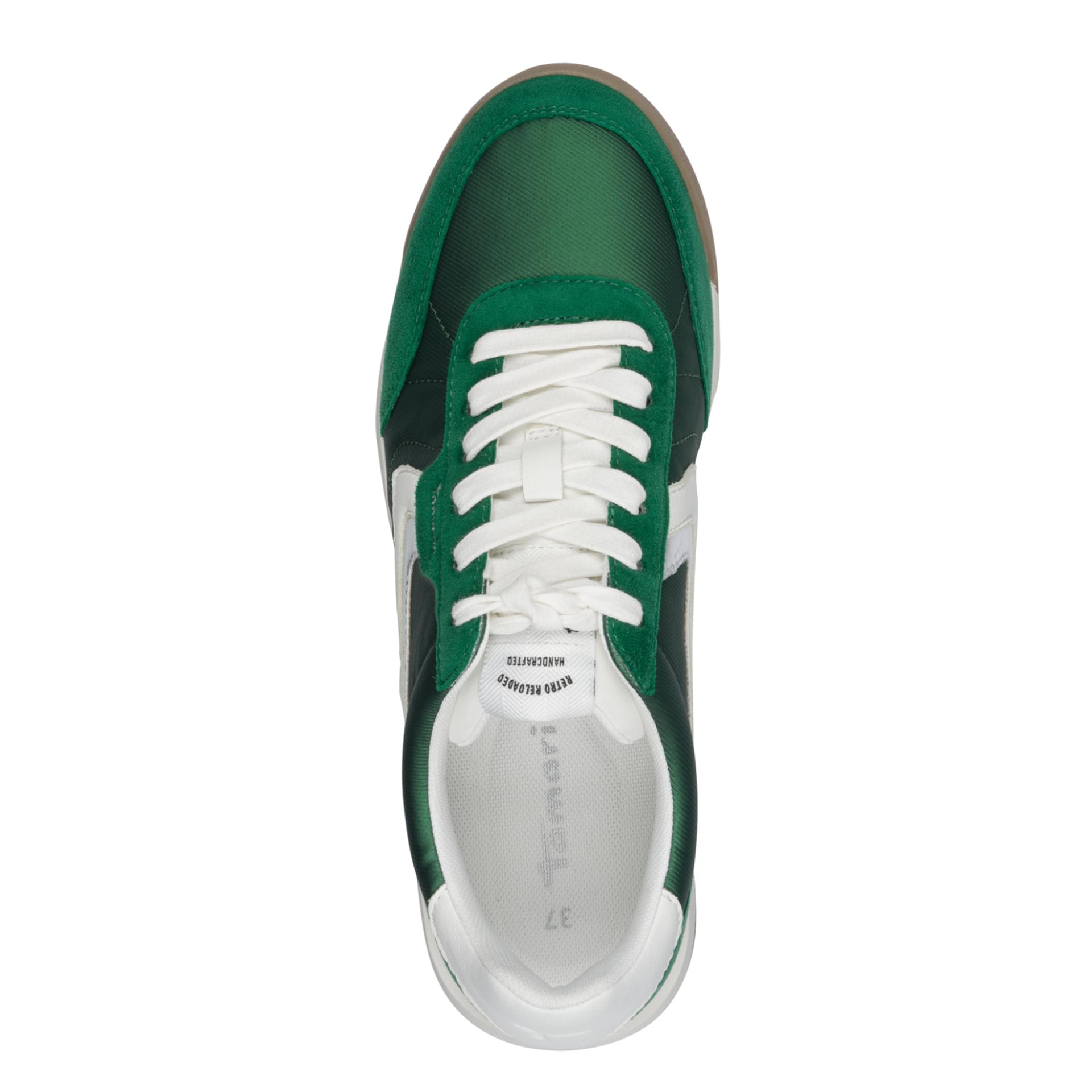 Tamaris Nady Sneakers in Green, top view (SKU 1-23665-45--700)