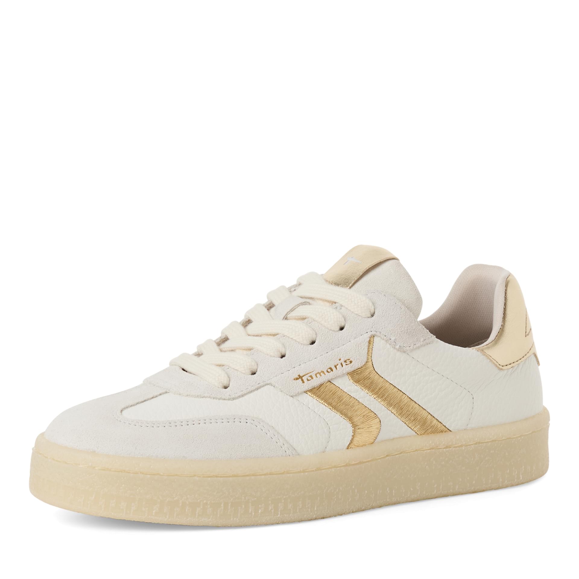 Tamaris Nakja Sneakers 1-23723-44 in White/Lt.Gold