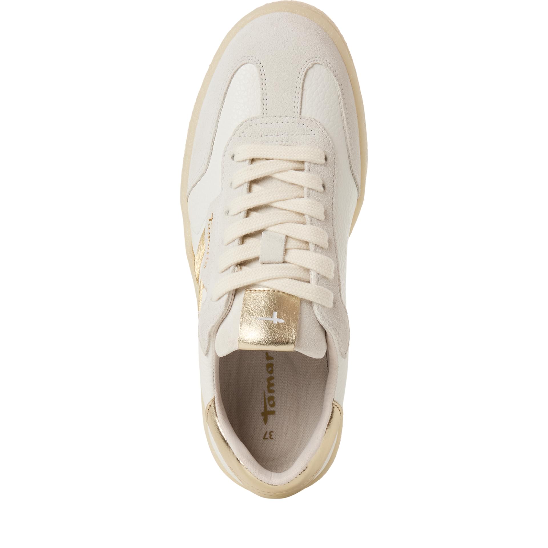 Tamaris Nakja Sneakers 1-23723-44 in White/Lt.Gold
