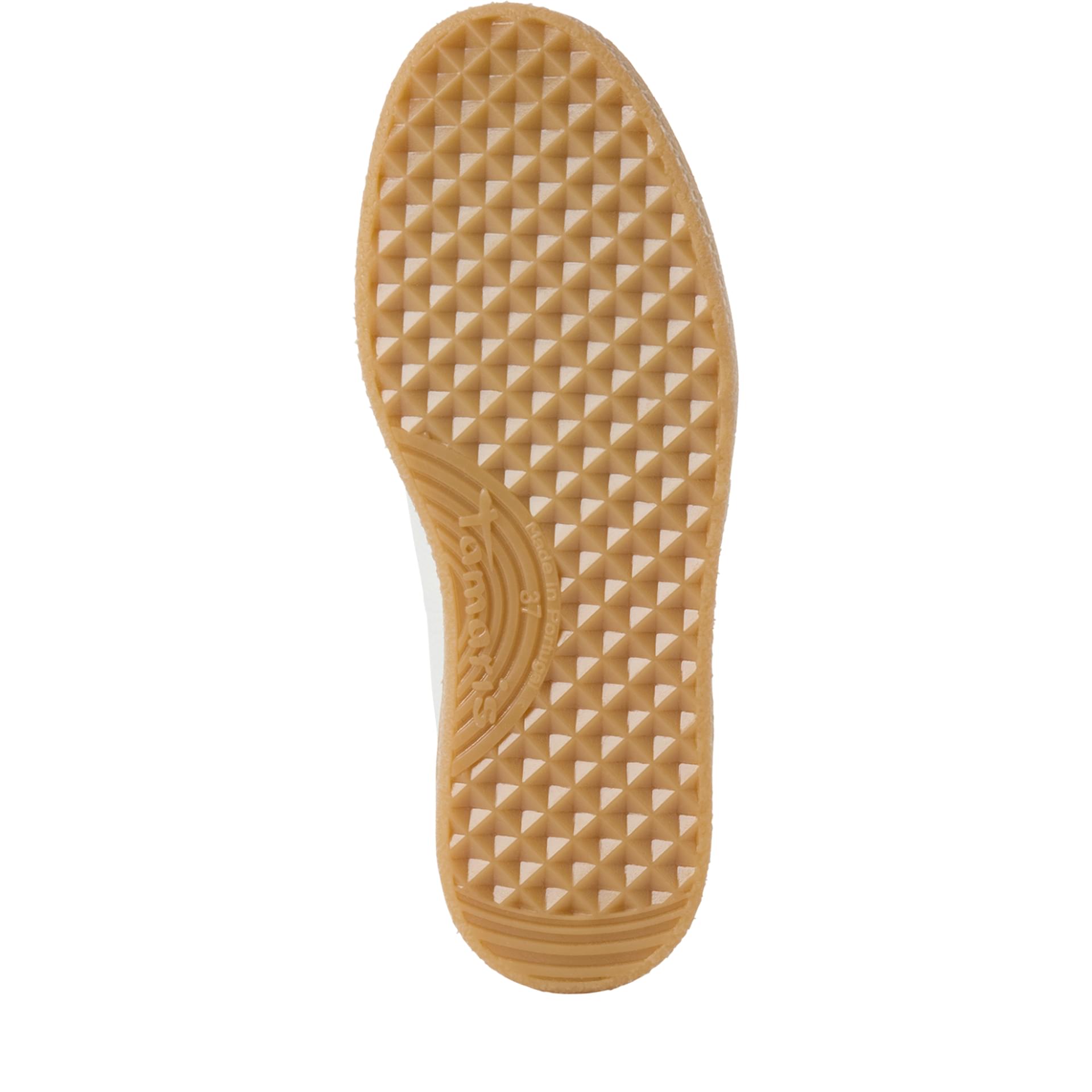 Tamaris Nakja Baskets cuir in Offwhite Comb, semelle (SKU 1-23723-44--147)