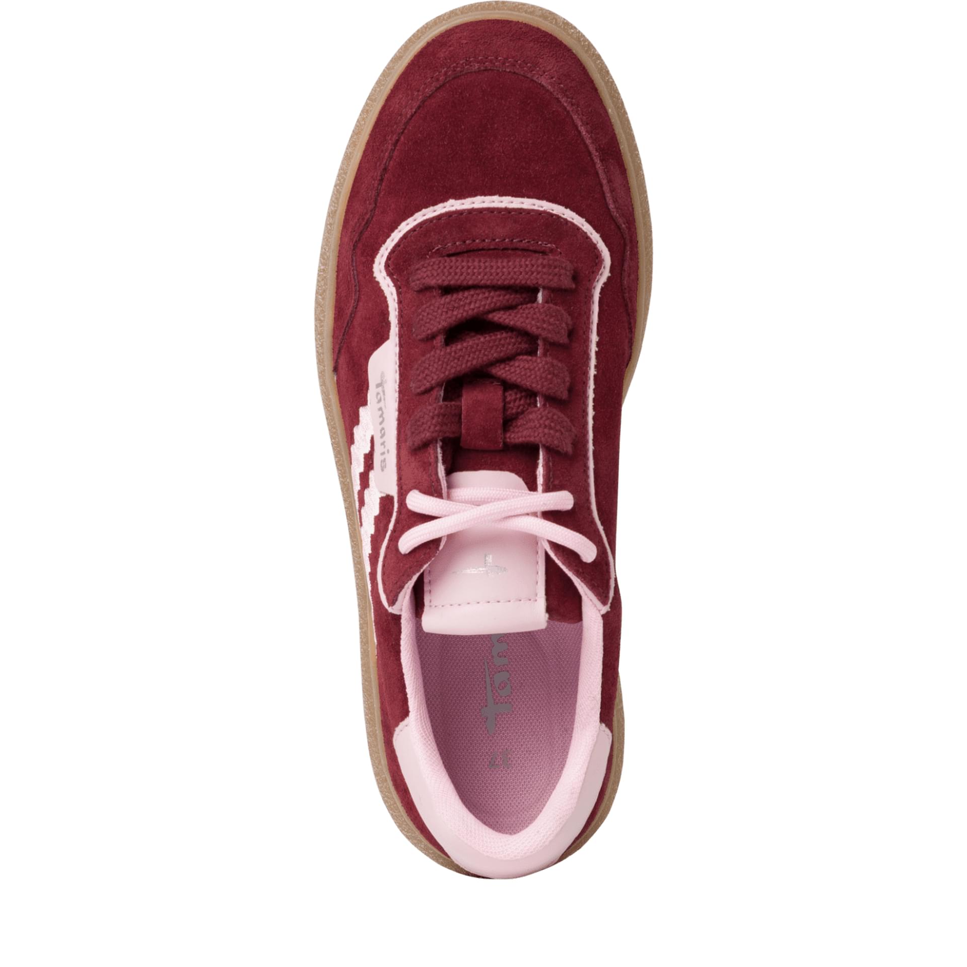 Tamaris Nakja Sneakers 1-23733-45 in Merlot Comb